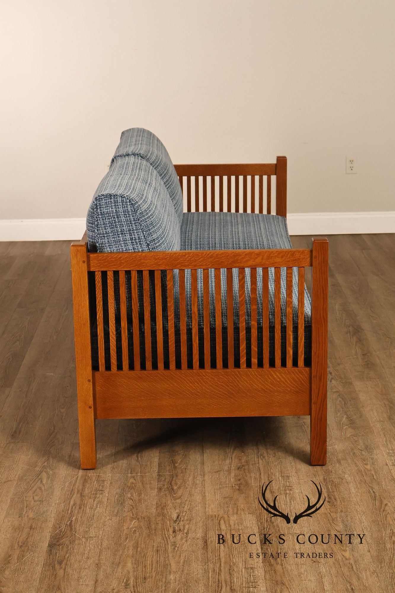 Stickley Mission Collection Oak Spindle Sofa