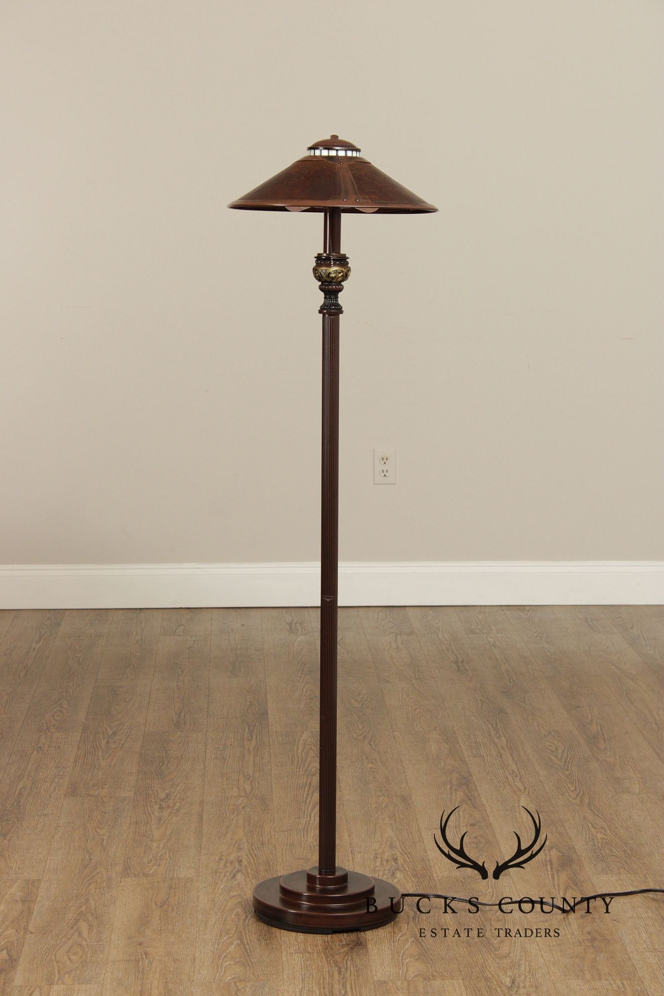 Arts and Crafts Style Pair of Floor Lamps