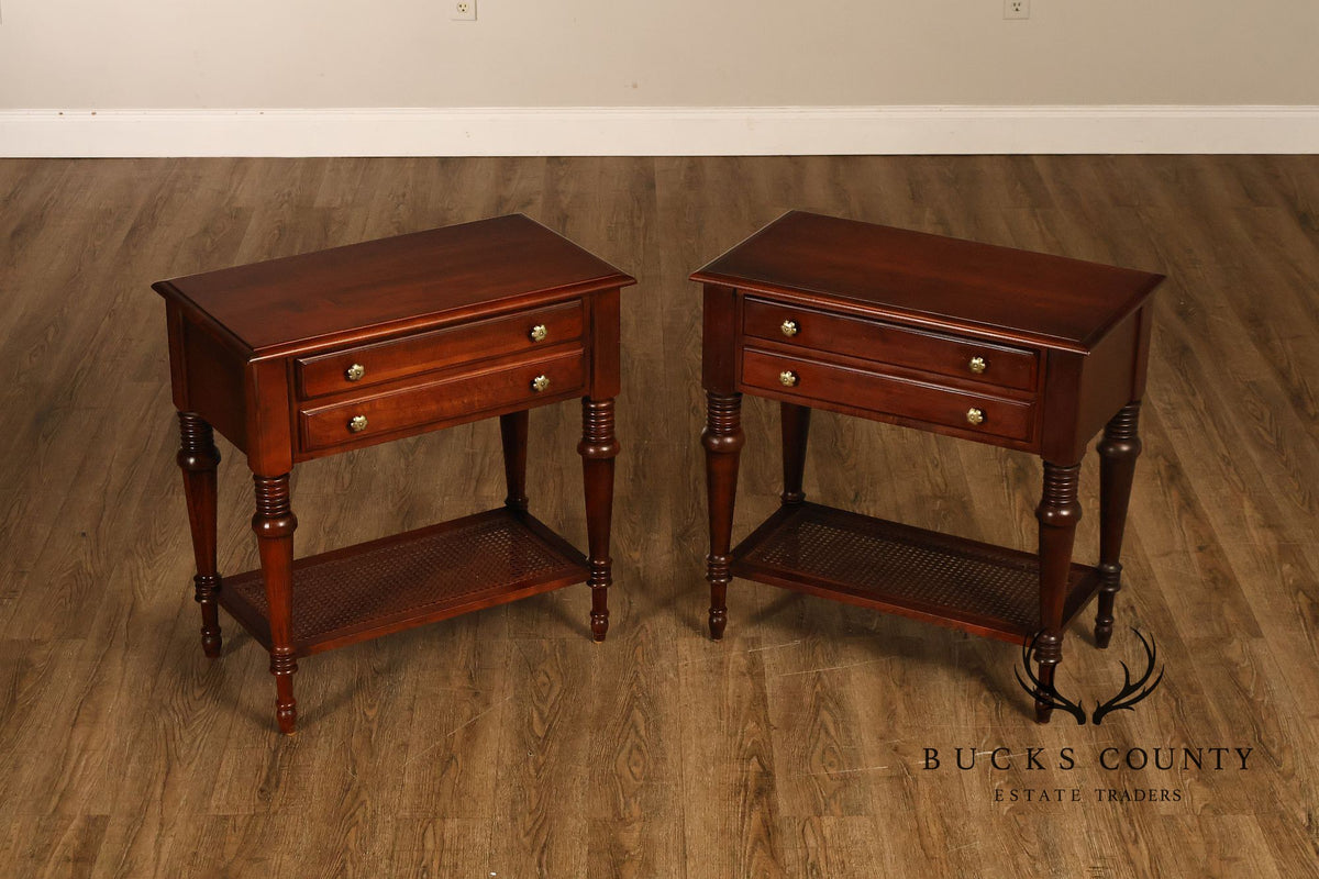 Ethan Allen British Classics Pair Of Two-Drawer Nightstands