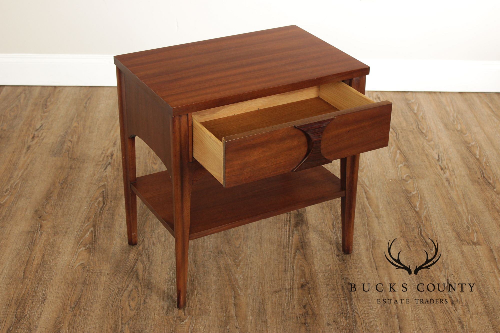 Kent Coffey 'Perspecta' Mid Century Modern Walnut Nightstand