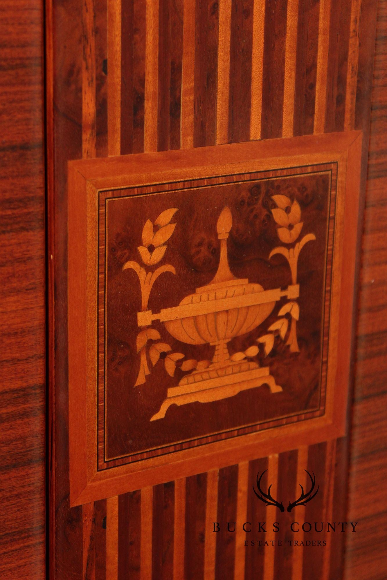 Italian Neoclassical Style Marquetry Inlaid Server