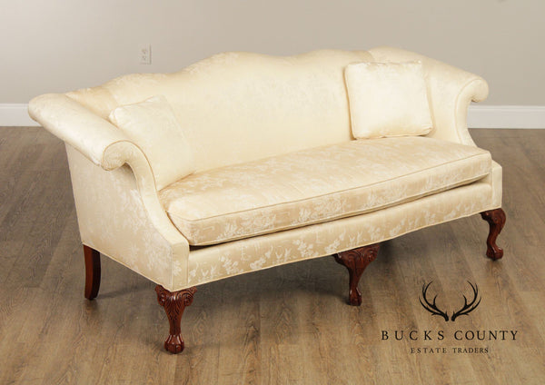 Broyhill Chippendale Style Ball and Claw Foot Sofa