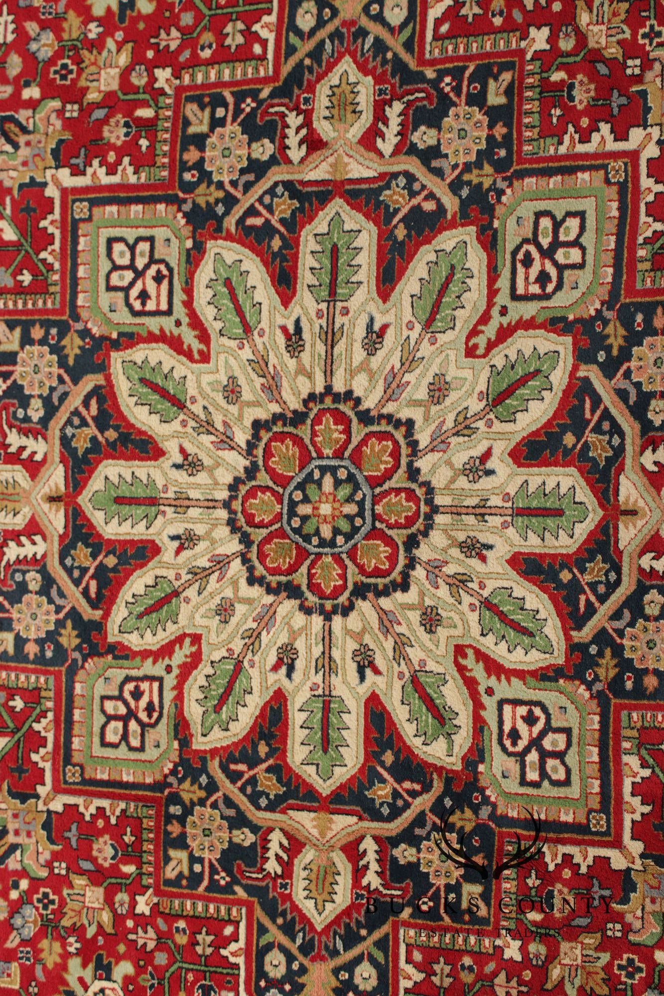 Heriz Style Wool Area Rug 12' 2" x 16' 4"