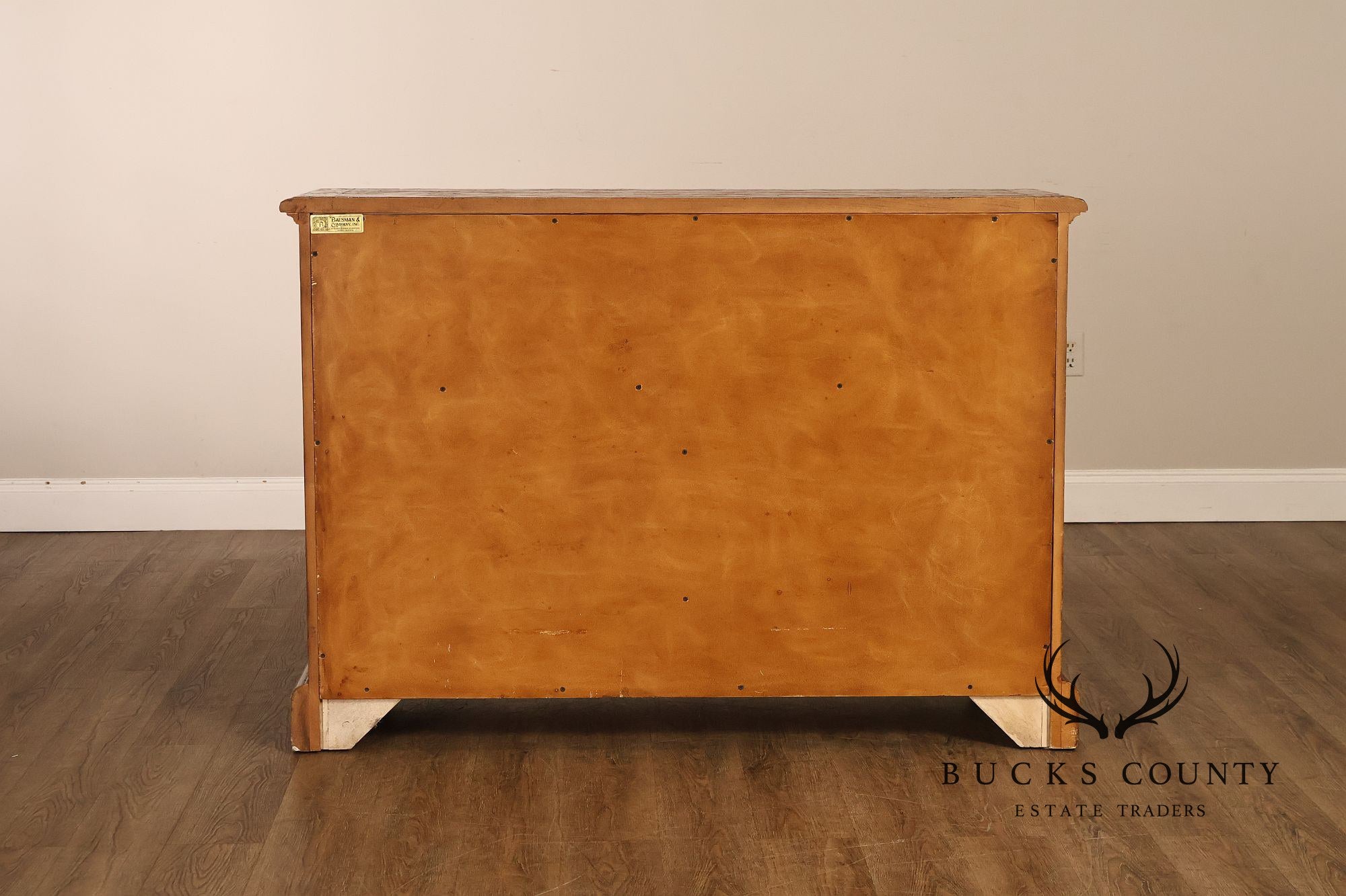 Bausman & Company Paint Decorated Four Door Sideboard Buffet Cabinet