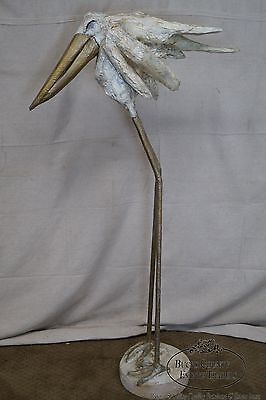 Mid Century Hollywood Regency Large Standing Pelican Statue