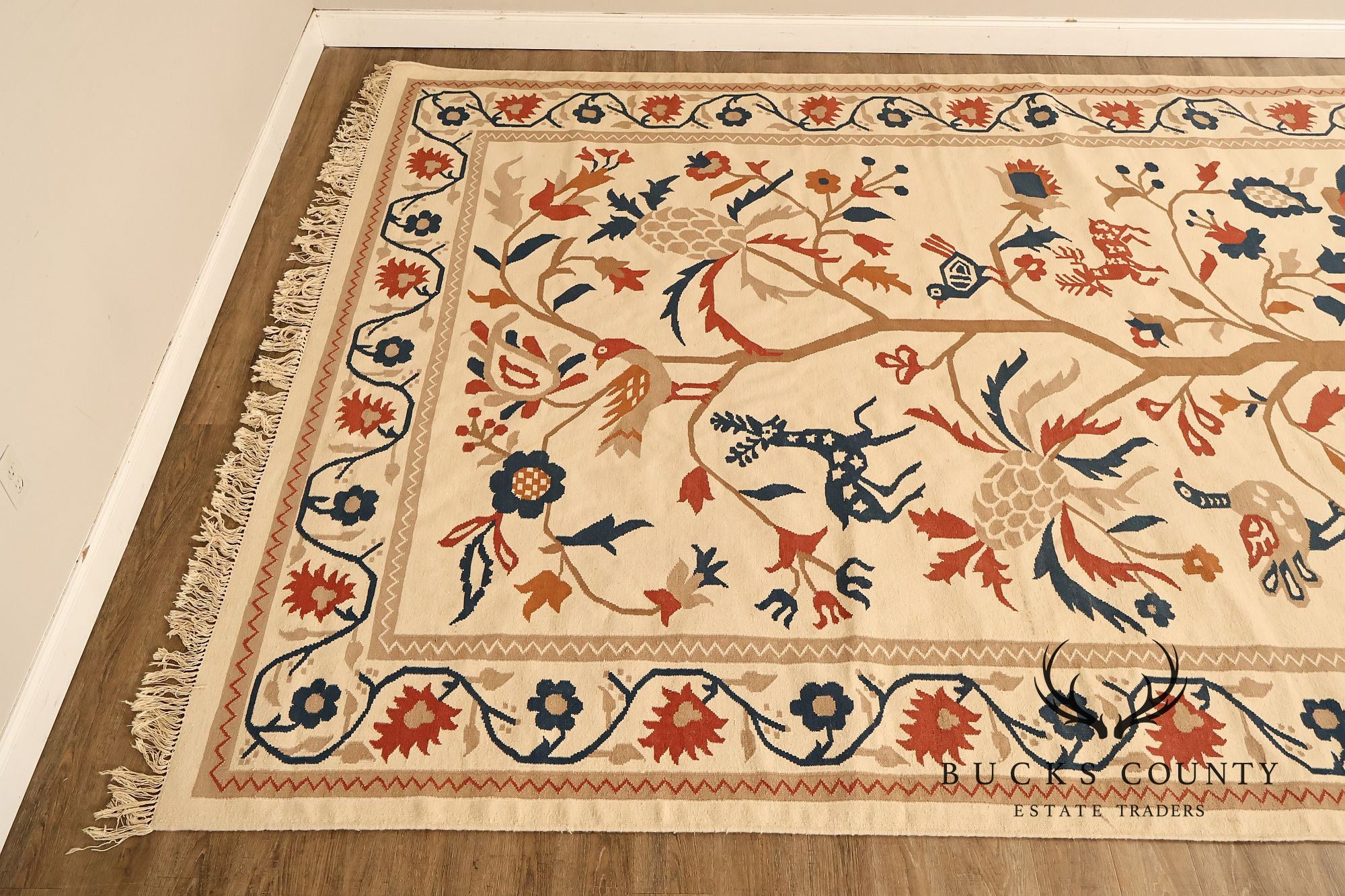 Capel Folk Art Style Tree of Life Area Rug