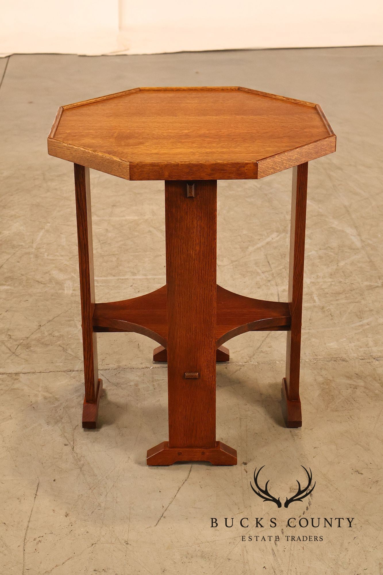 Stickley Mission Collection Oak Octagonal Table