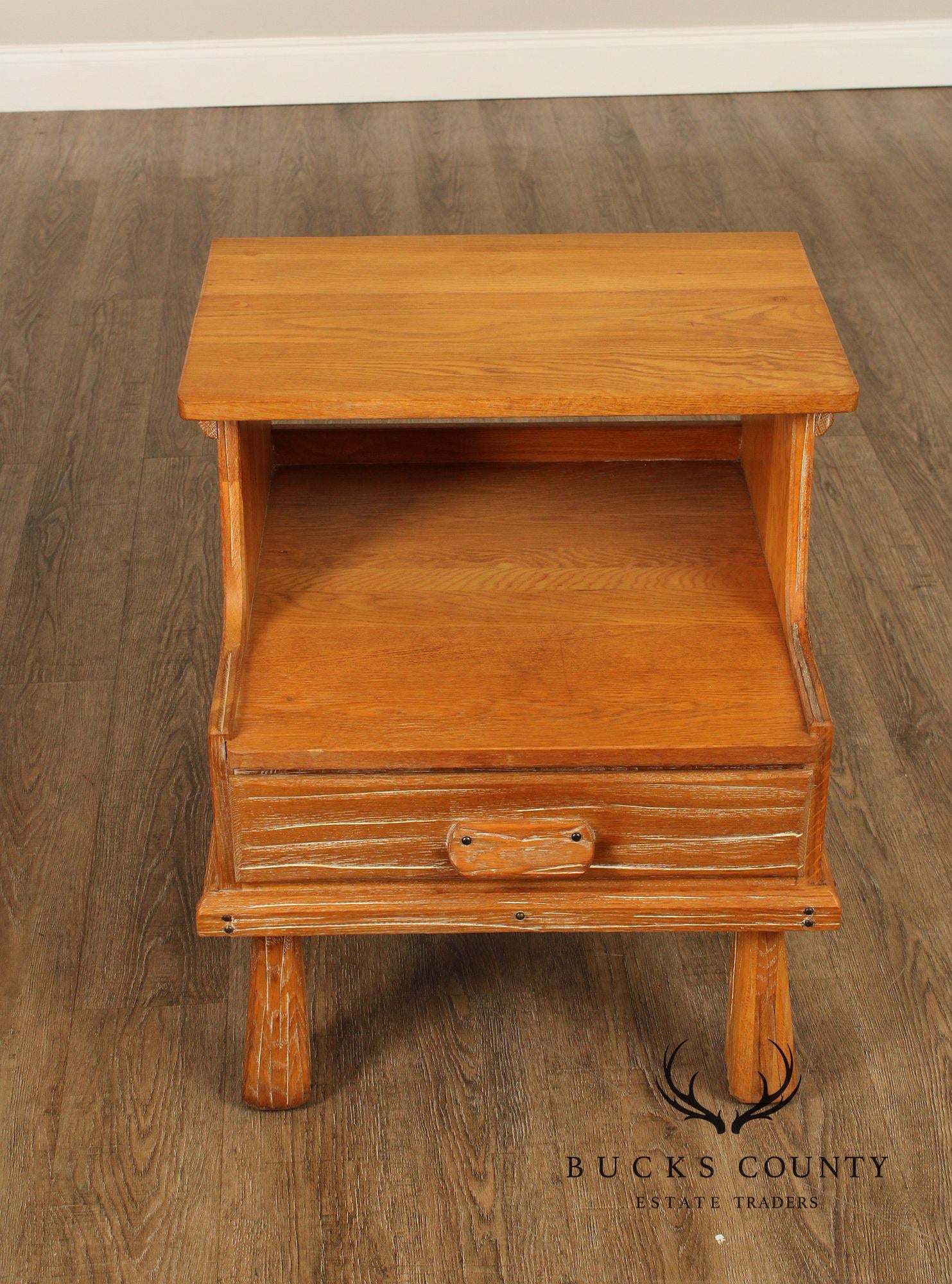 Brandt Ranch Oak Pair of One-Drawer Nightstands