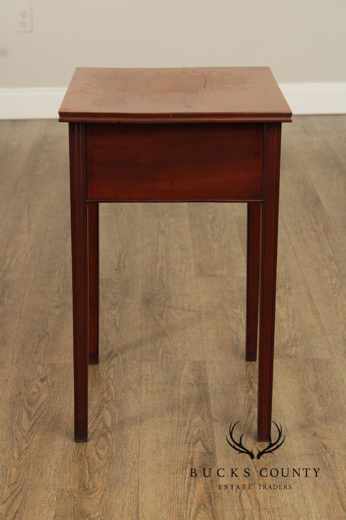 Antique Chippendale Cherry One-Drawer Work Table