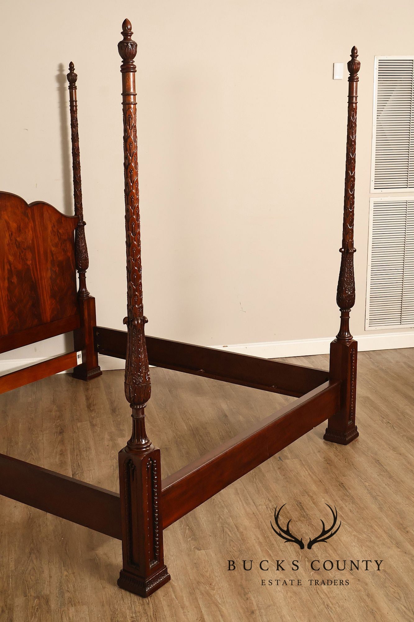 Oscar De La Renta For Century Furniture Mahogany King Size Poster Bed