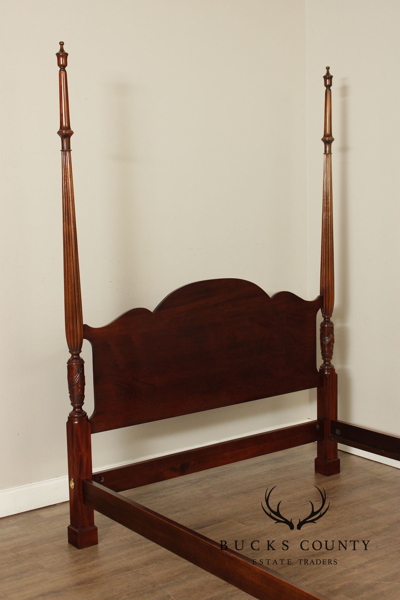 Mahogany Queen Size Four Poster Bed