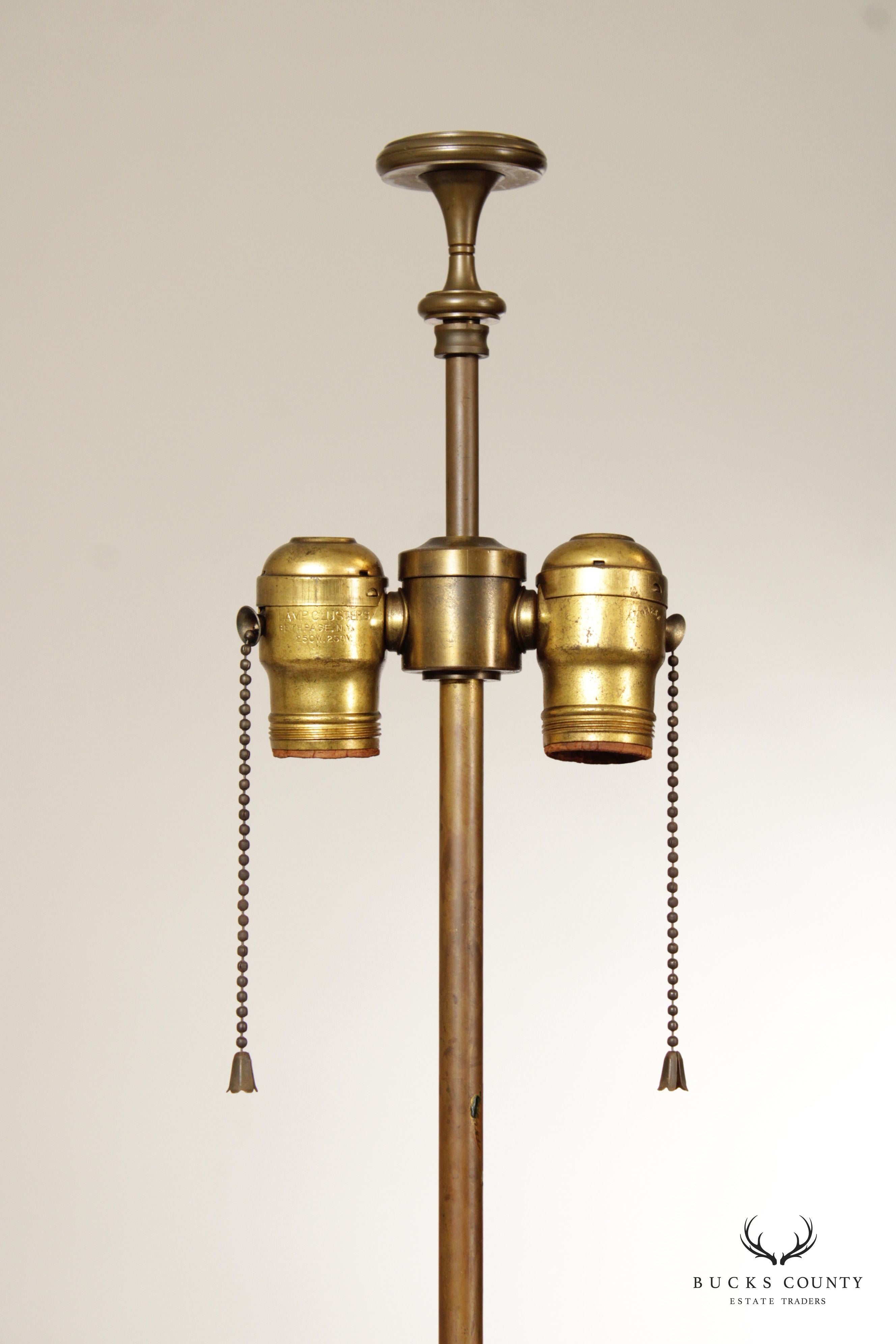 Neoclassical Style Patinated Brass Urn Form Table Lamp