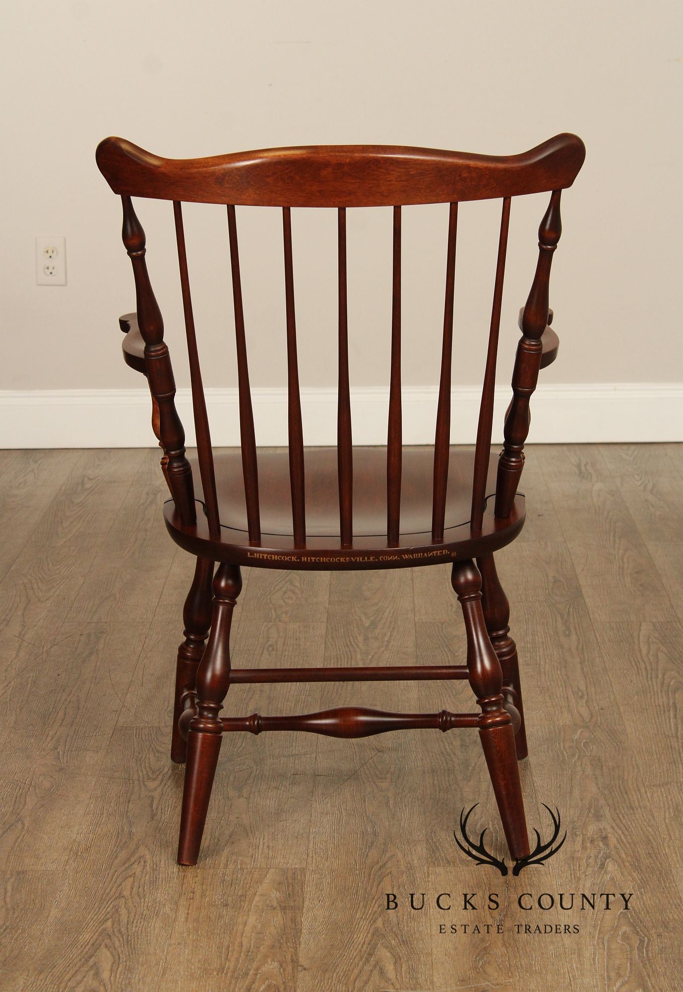 Hitchcock Stencil-Decorated Cherry Windsor Armchair