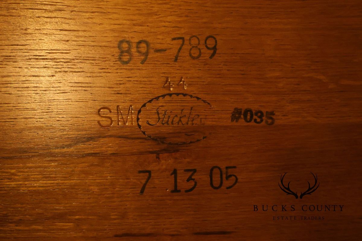 Stickley Mission Collection Oak Draw Top Extension Dining Table