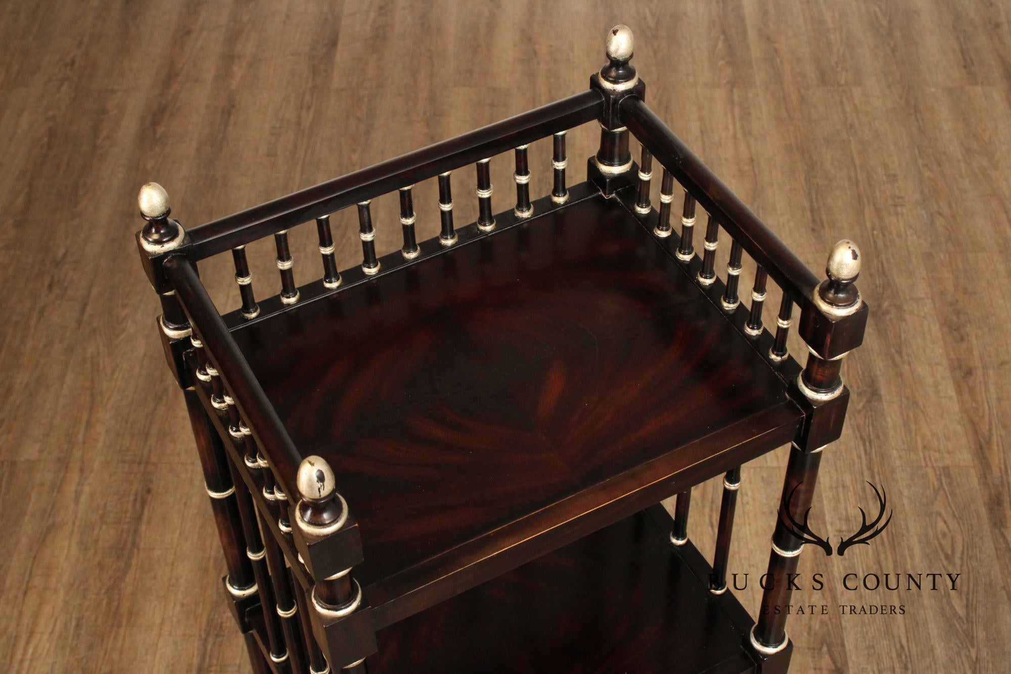 Maitland Smith Regency Style Mahogany Etagere