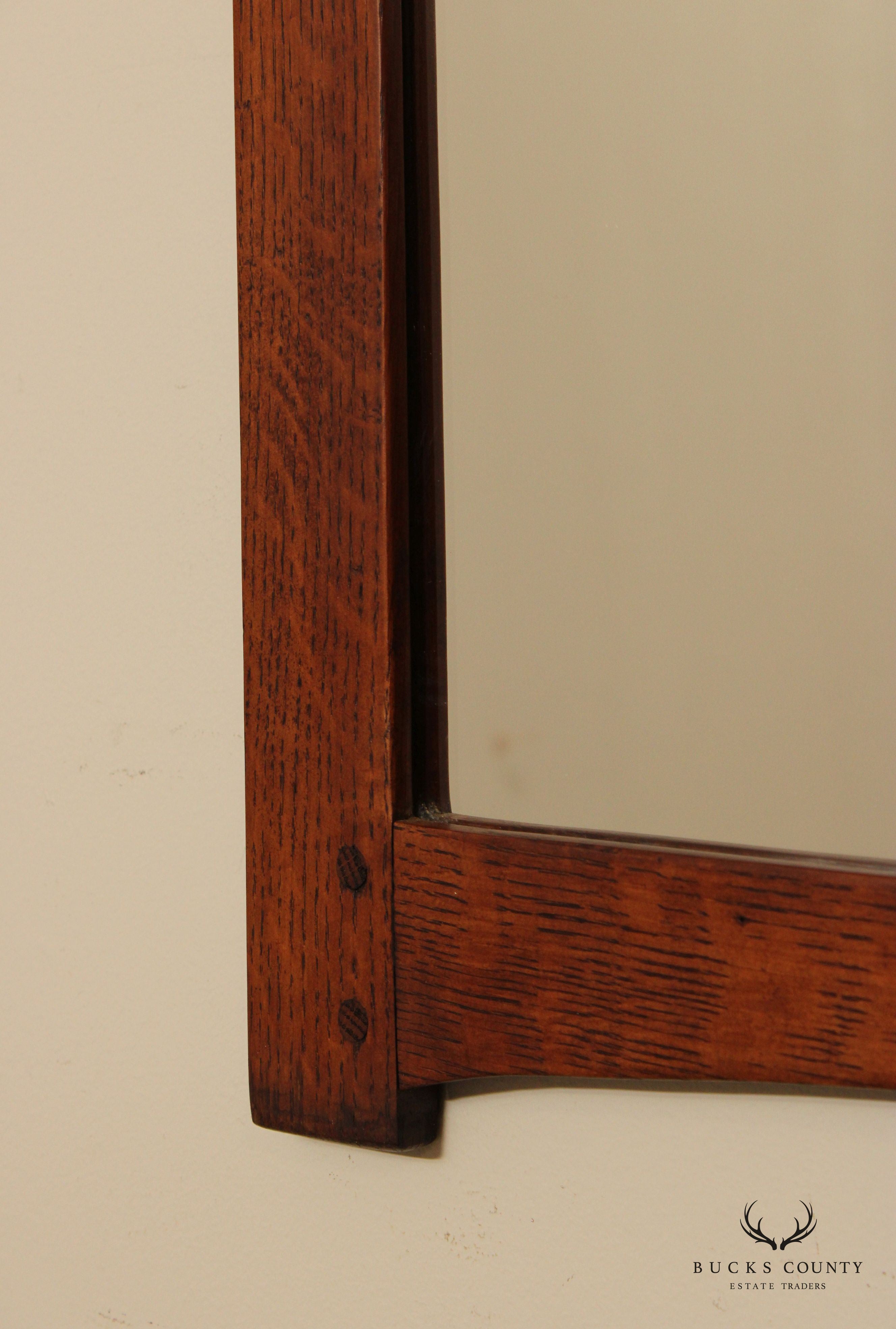 Mission Style Oak Wall Mirror