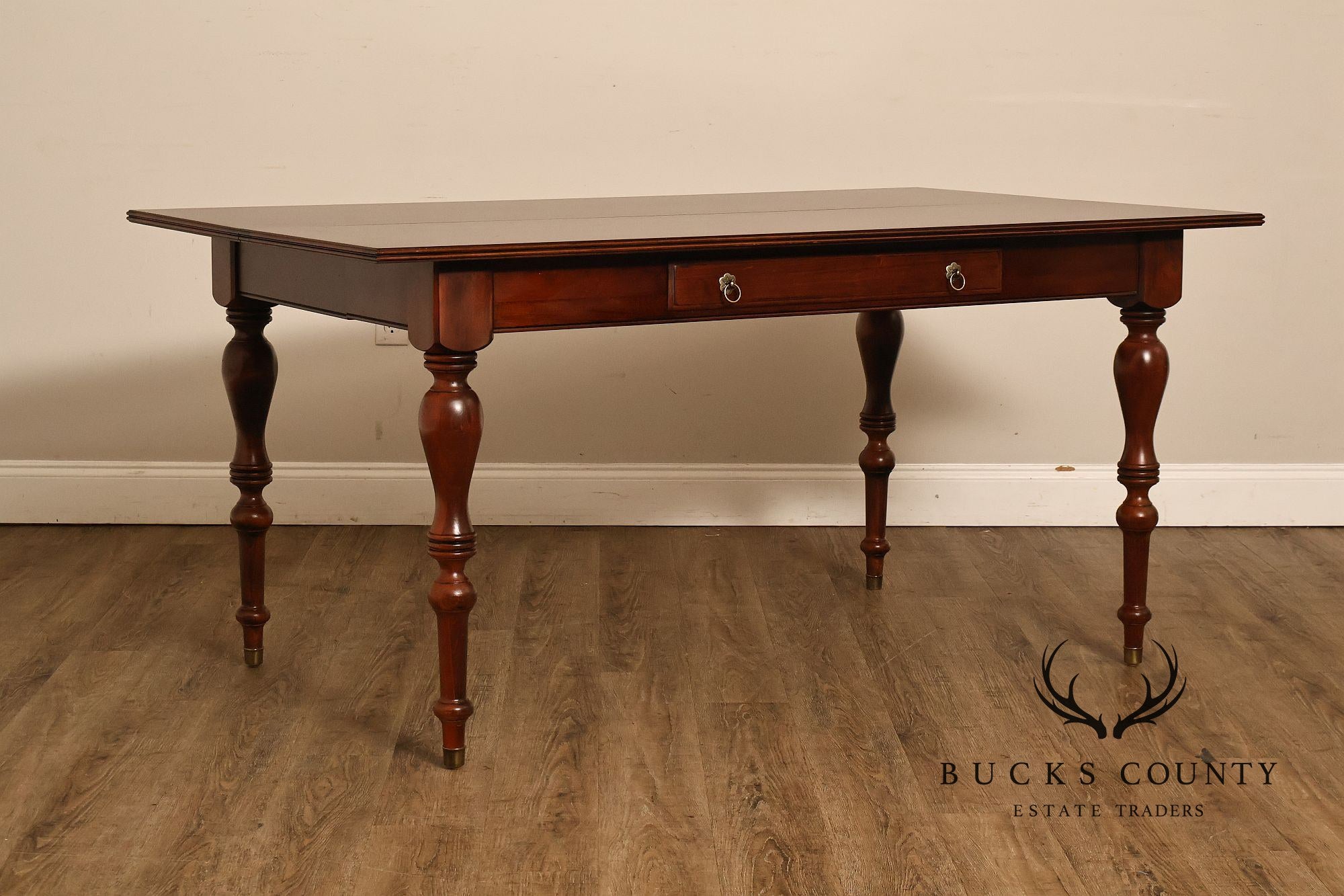 Ethan Allen British Classics Cherry Flip Top Console Dining Table