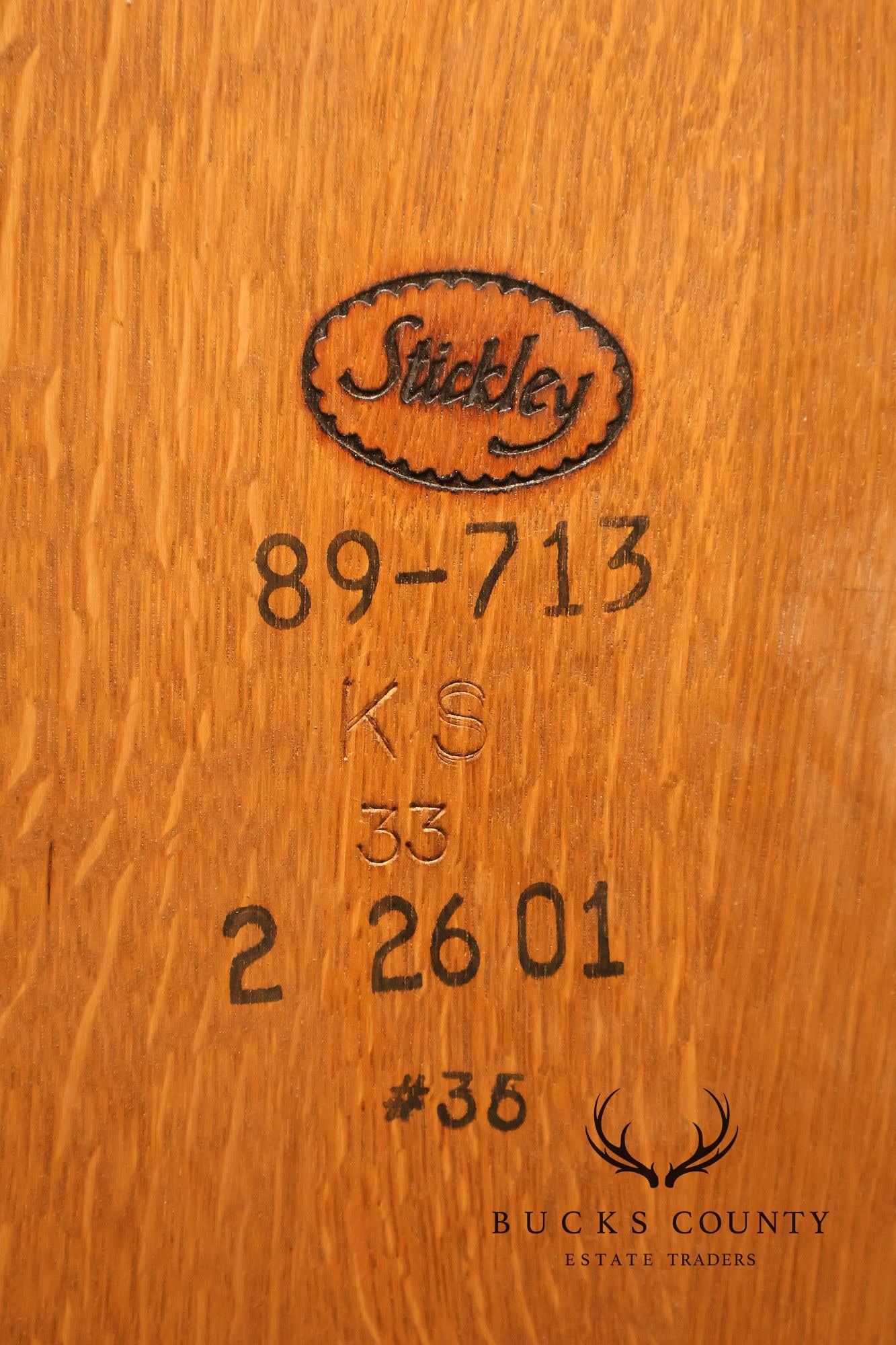 Stickley Mission Collection Round Oak Extension Dining Table With 3 Leaves In 35 Fayetteville Finish