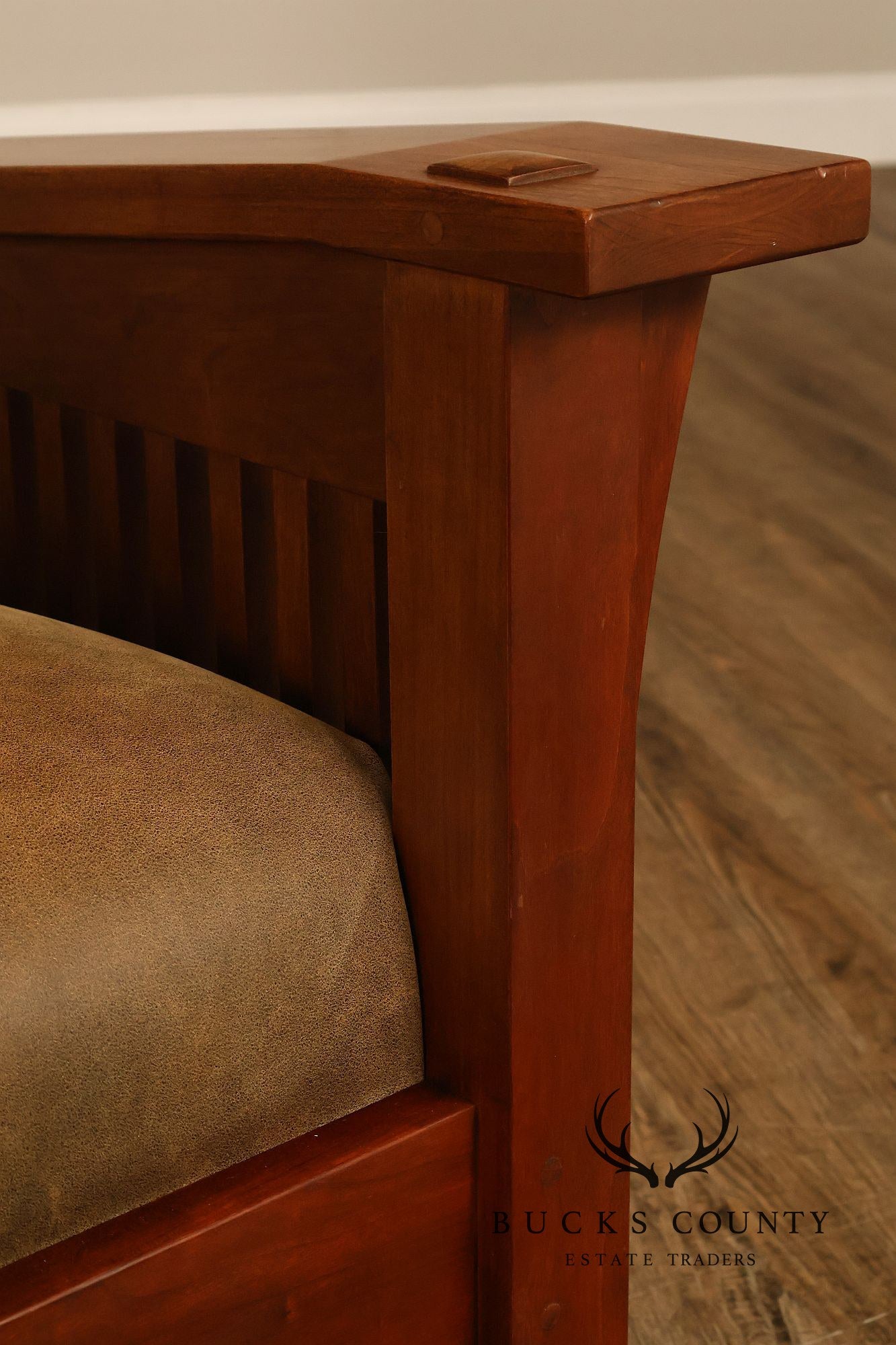 Stickley Mission Collection Cherry Spindle Morris Lounge Chair