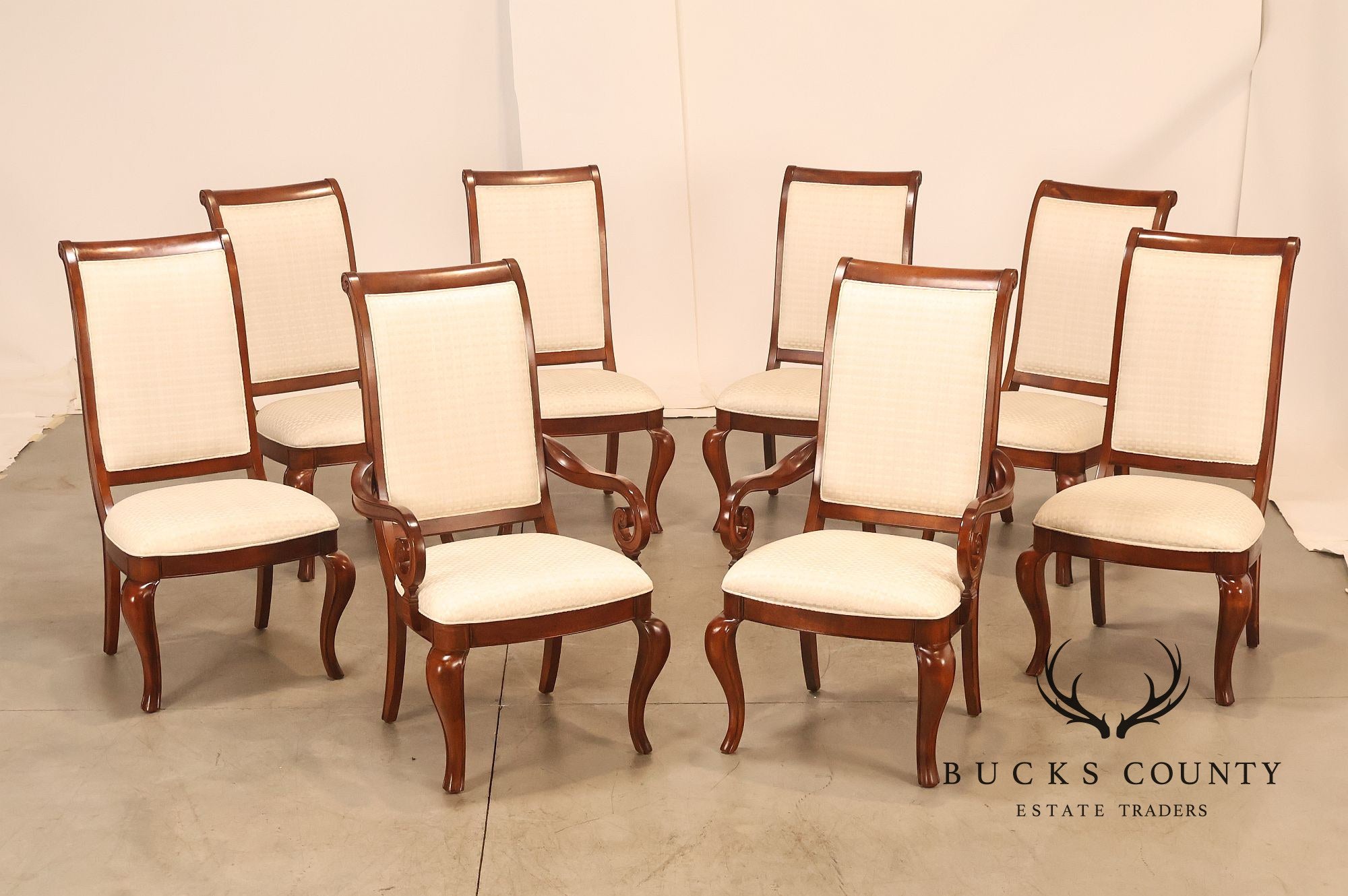 Pennsylvania House Set Of Eight French Style Dining Chairs