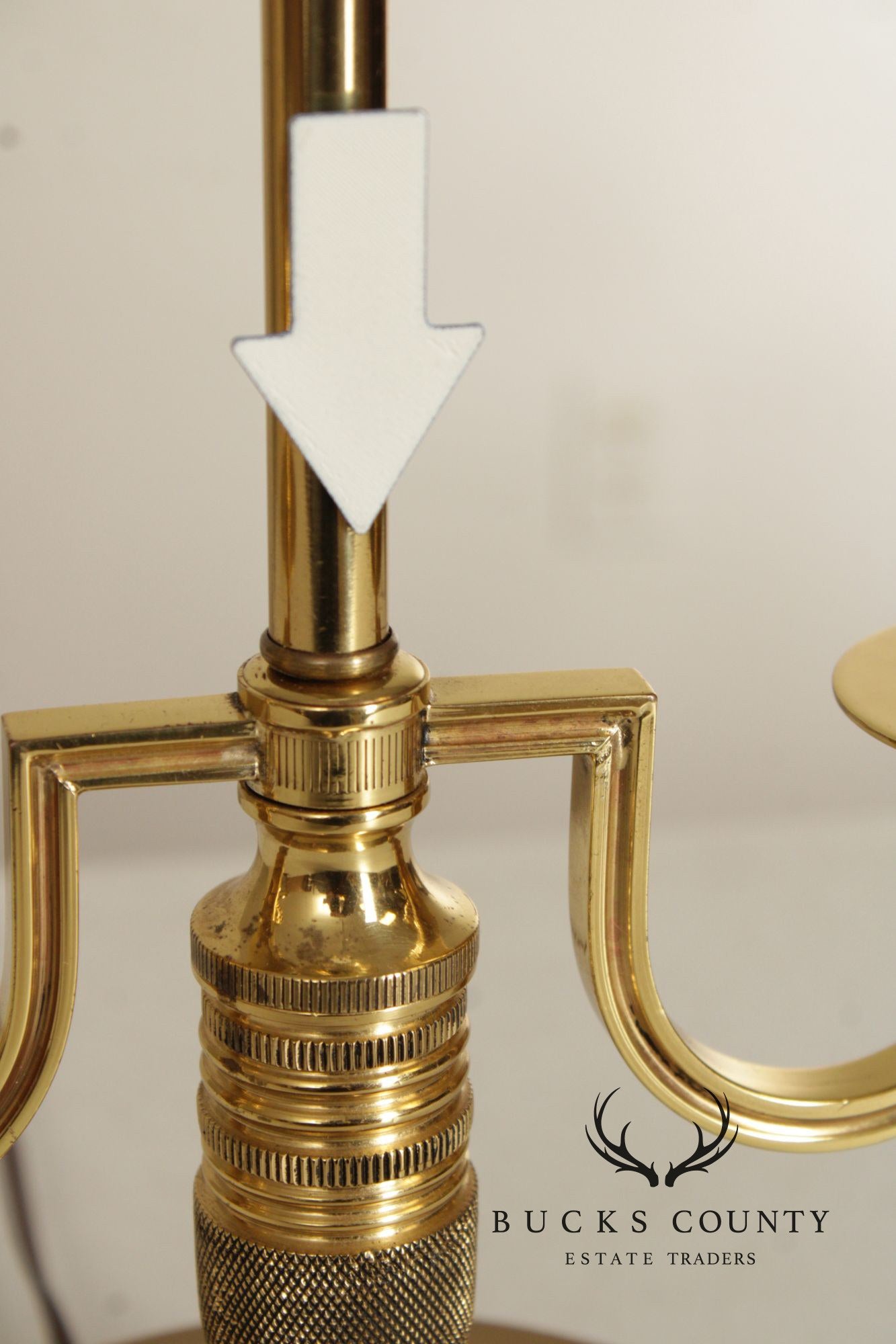 Kaiser Kuhn Brass Bouillotte Table Lamp