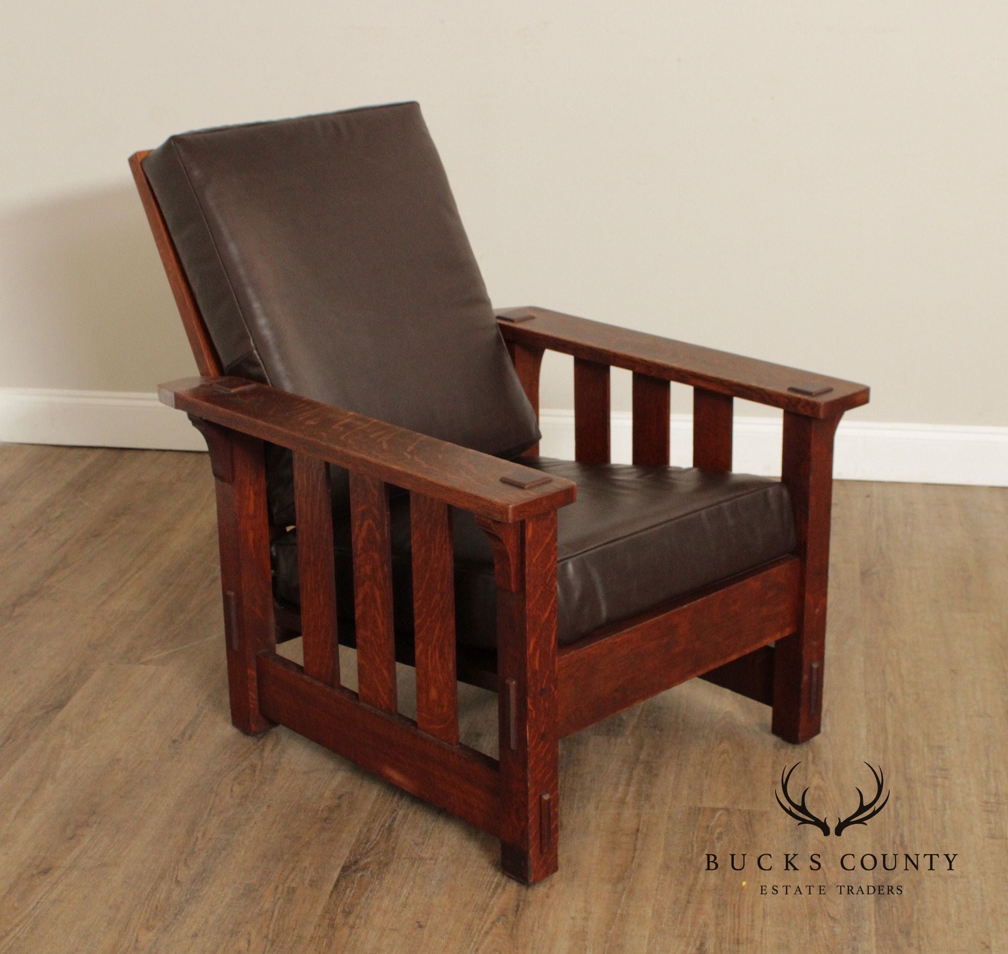 Stickley Brothers Quaint Furniture Antique Mission Oak Morris Chair