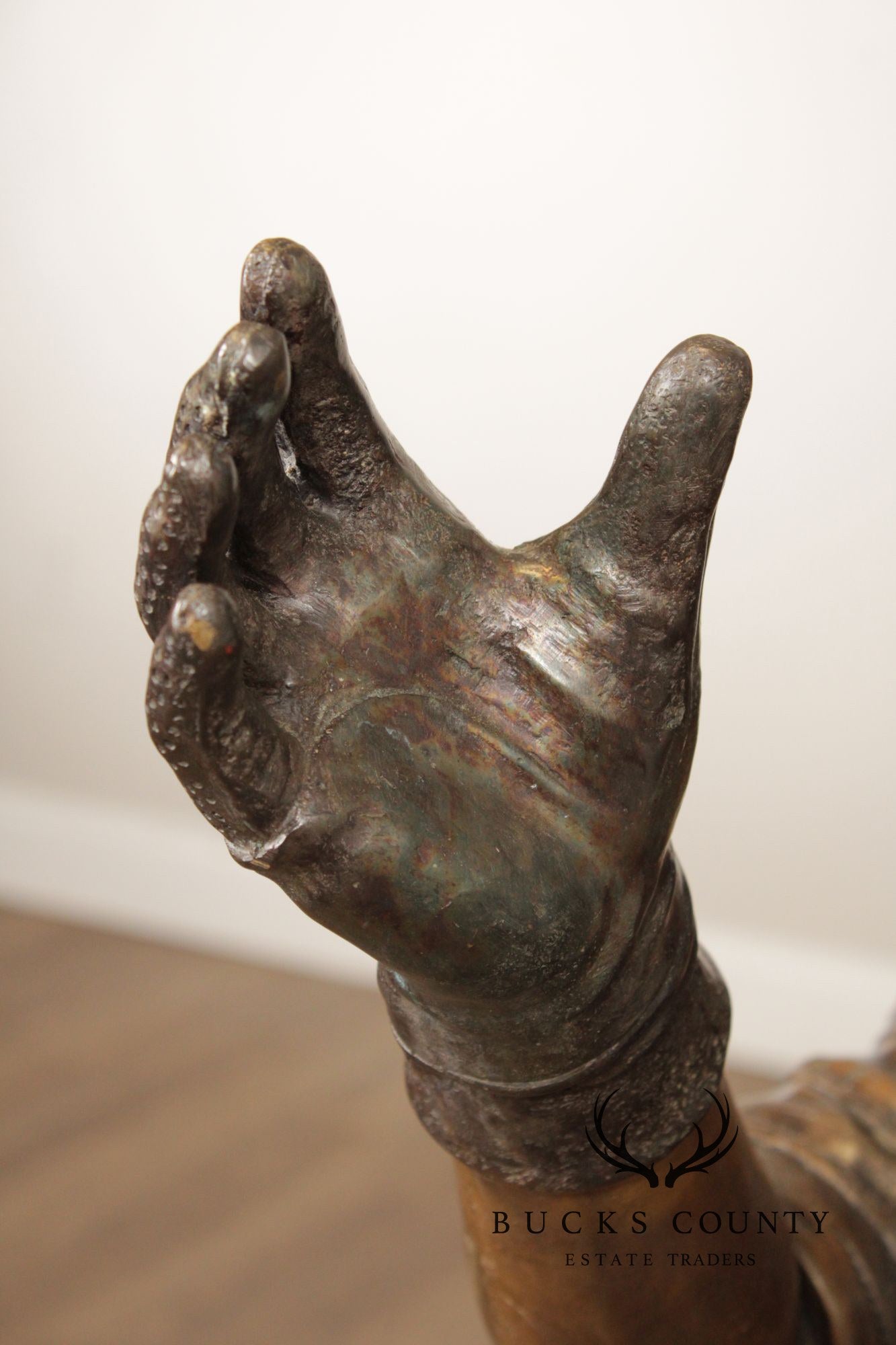 Bronze Garden Statue Of A Football Player