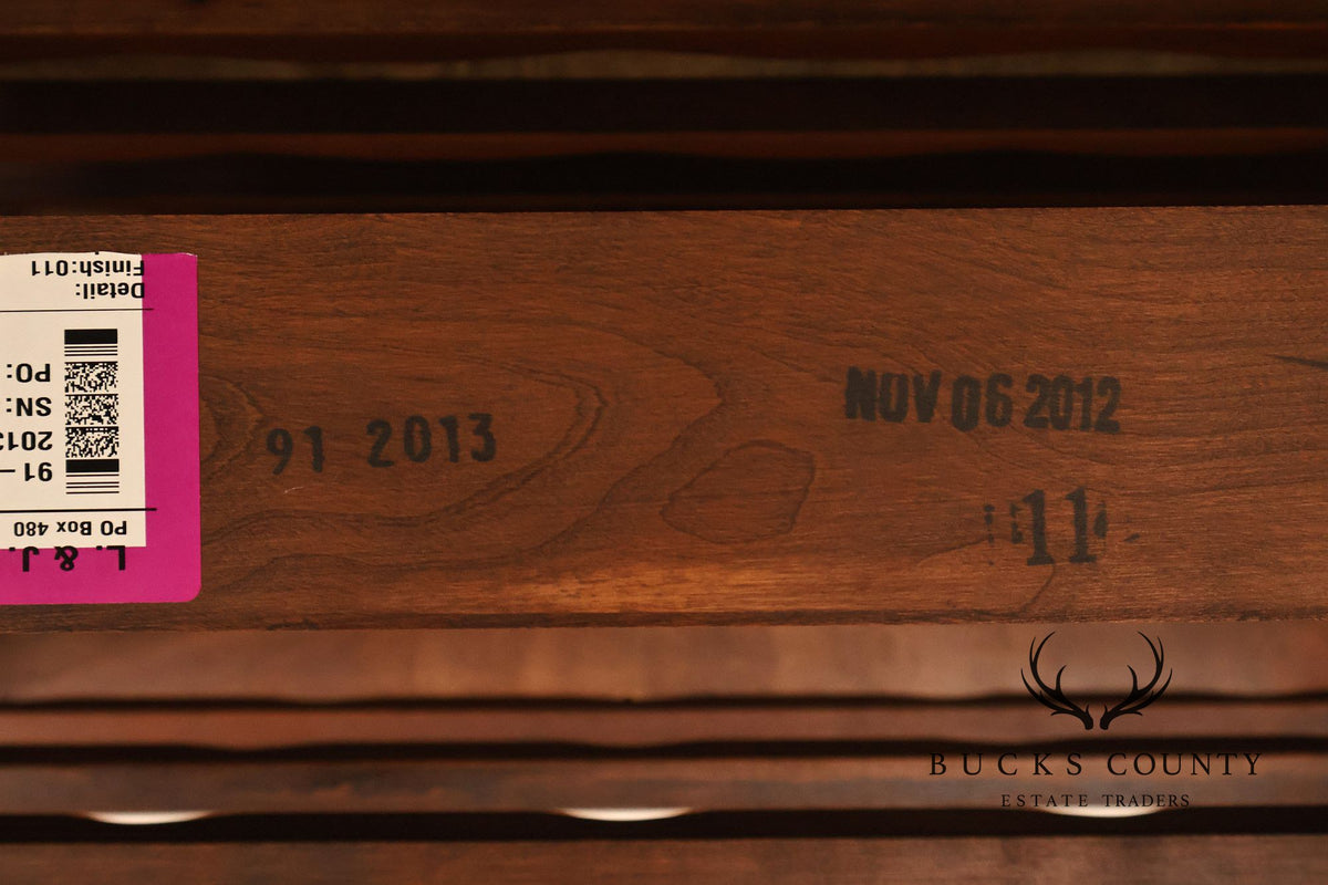 Stickley 2013 Collector Edition Cherry Harvey Ellis Wine Rack With Inlay