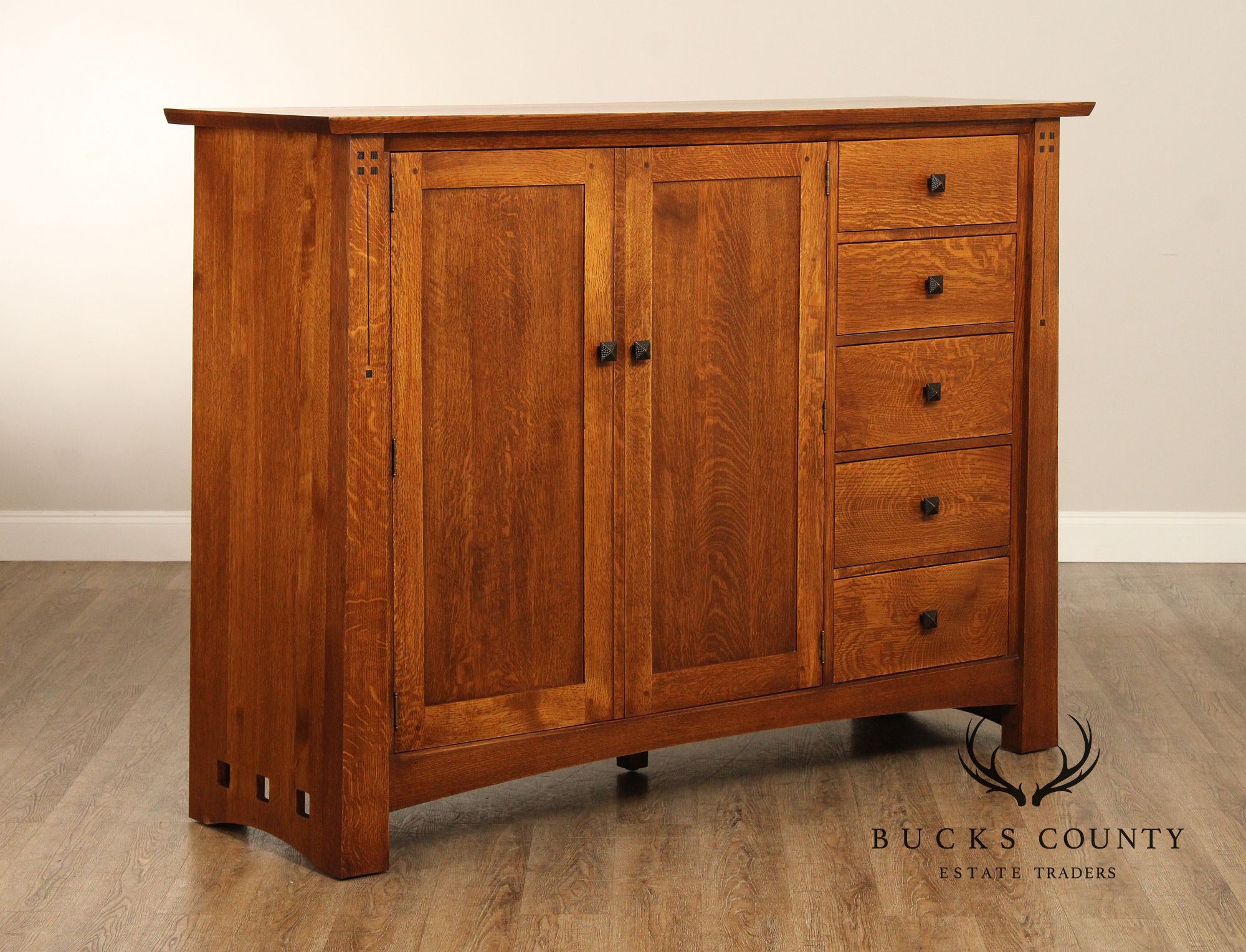 Stickley Highlands Collection Oak Low Armoire