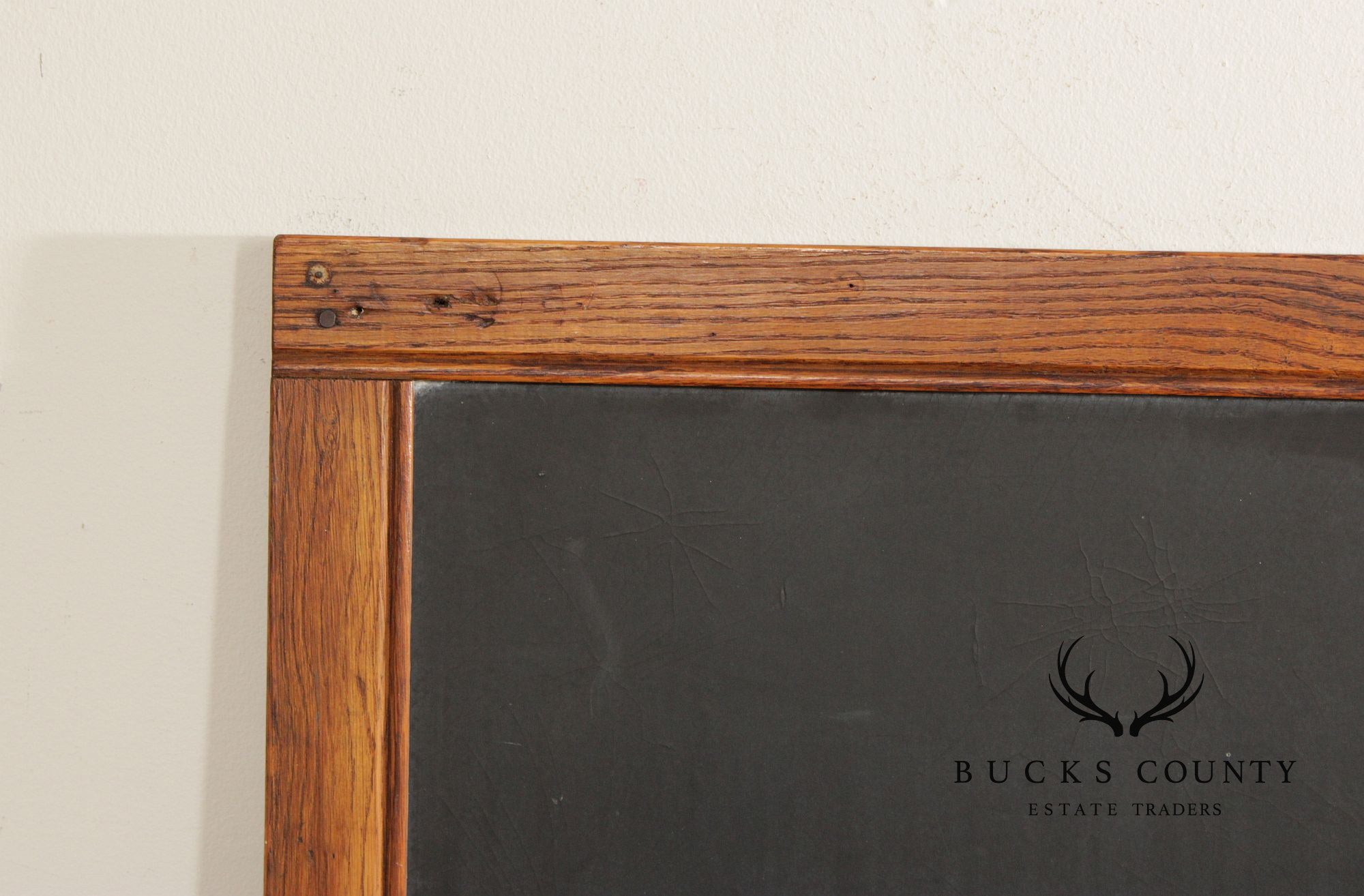 Vintage Large Oak Framed Chalkboard