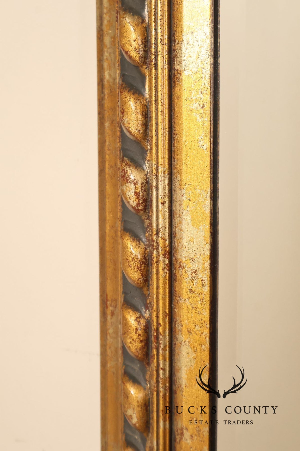 Traditional Giltwood Beveled Rectangular Wall Mirror