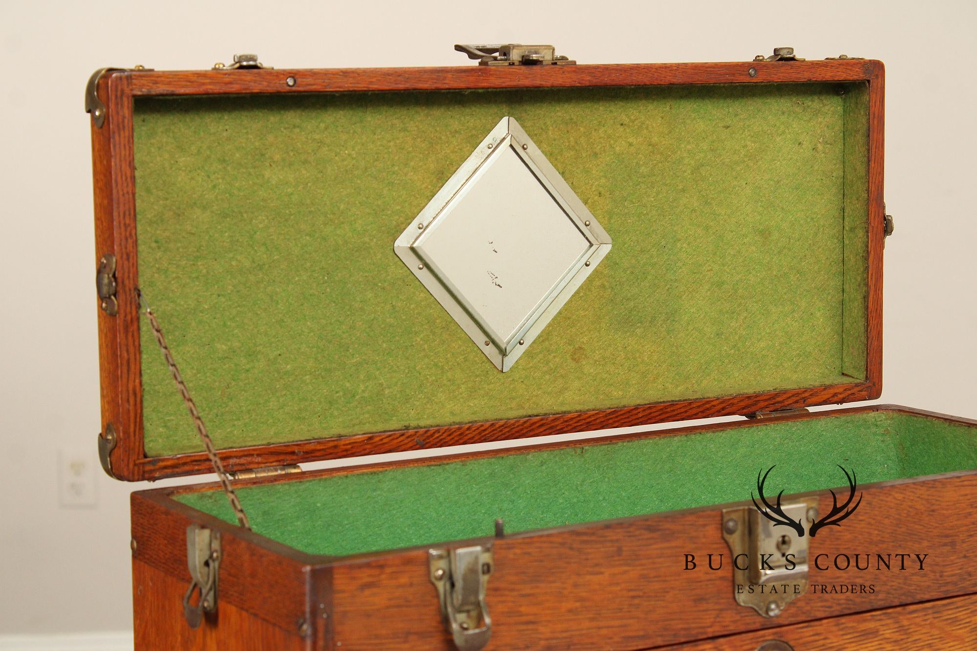 Vintage Oak Union Machinist's Tool Chest