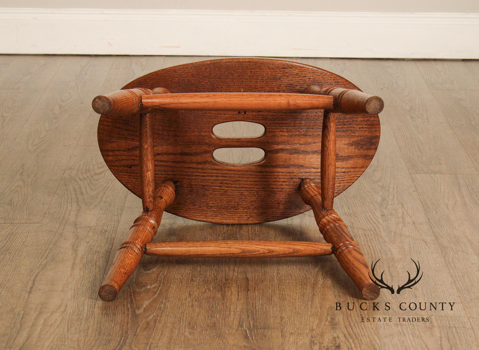 Quality Oak Saddle Seat Stool