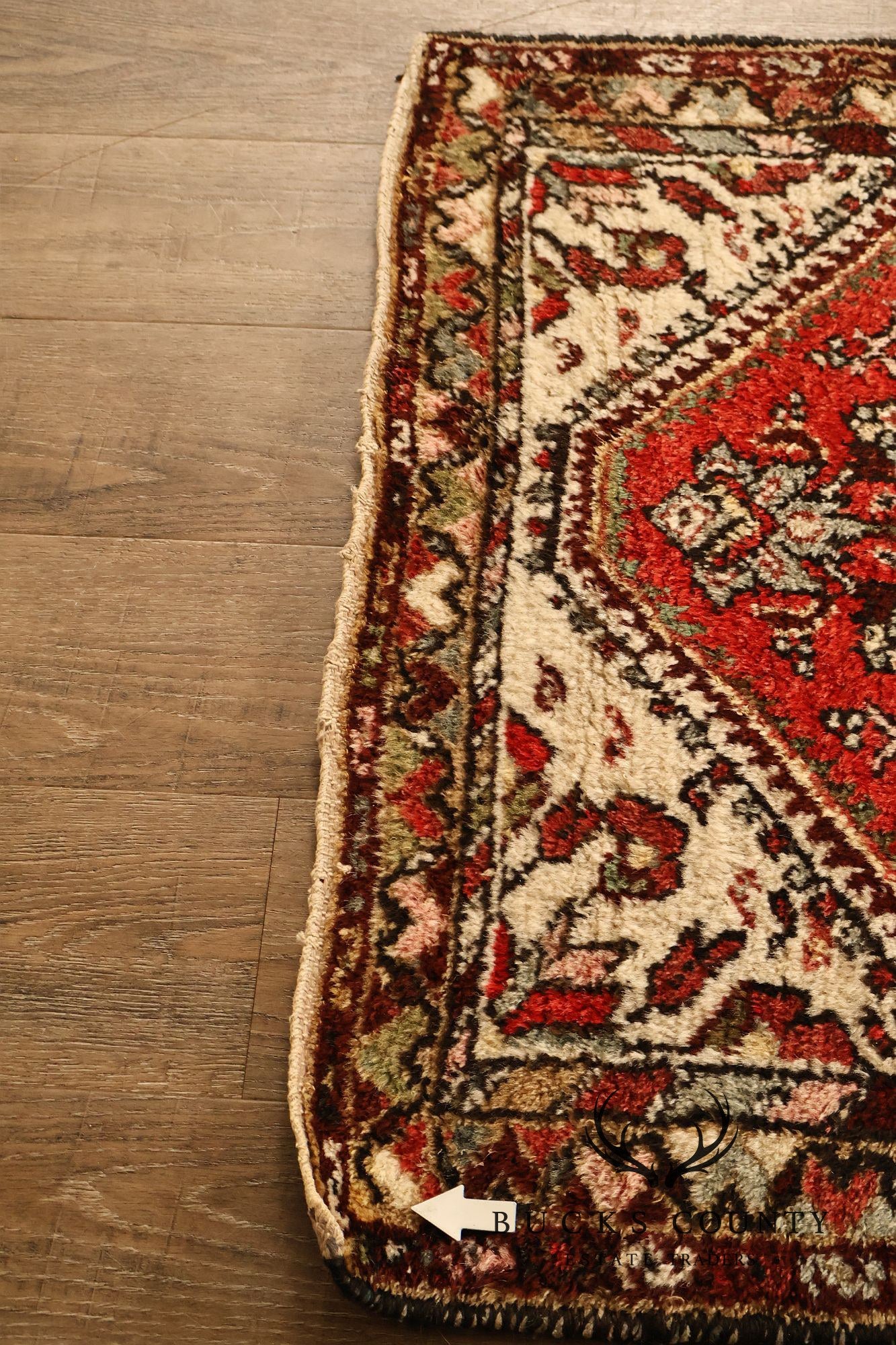 Hamedan Vintage Hand Woven Wool Area Rug