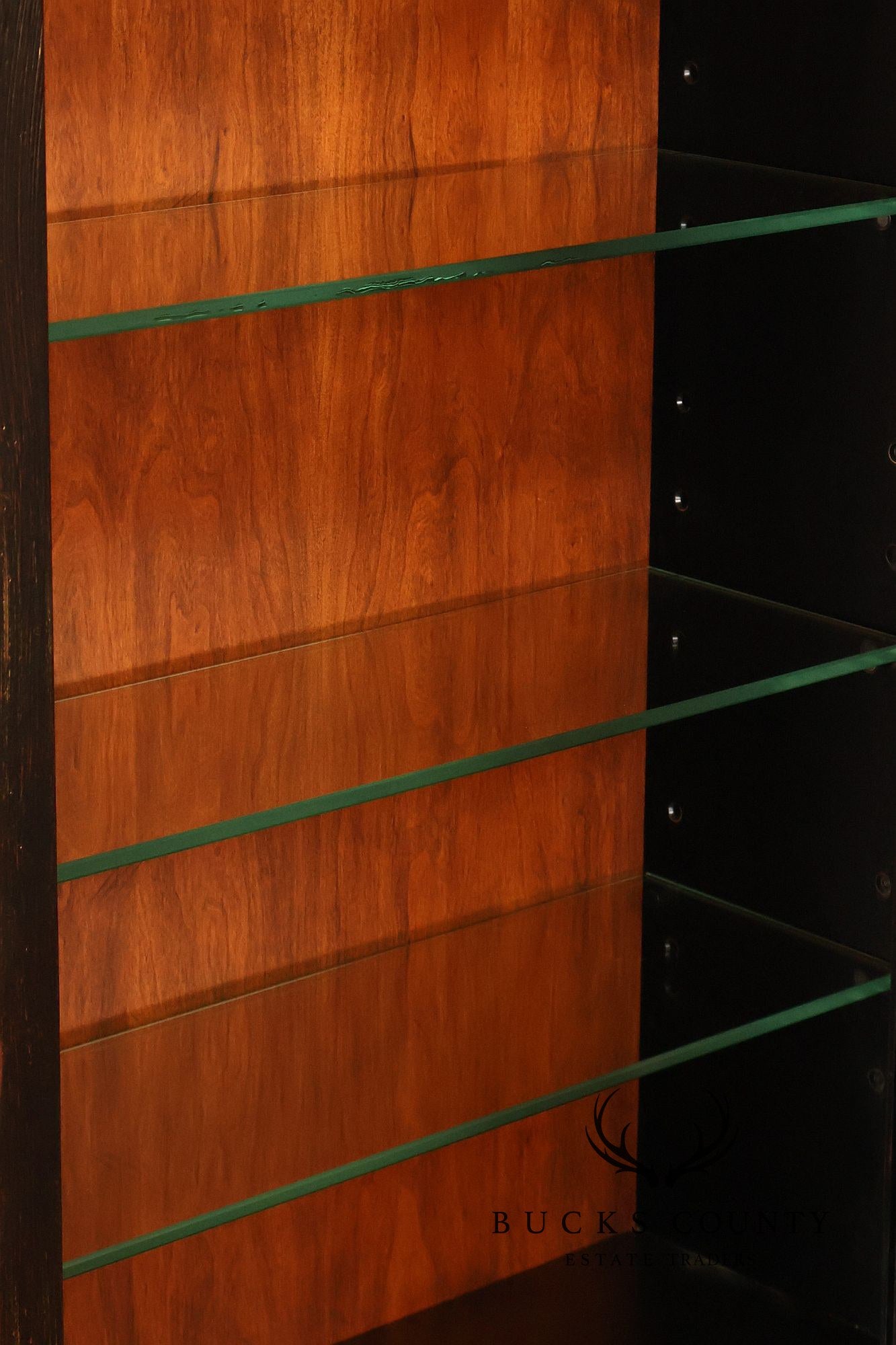 Hooker Furniture Seven Seas Narrow Burlwood Secretary Bookcase Cabinet