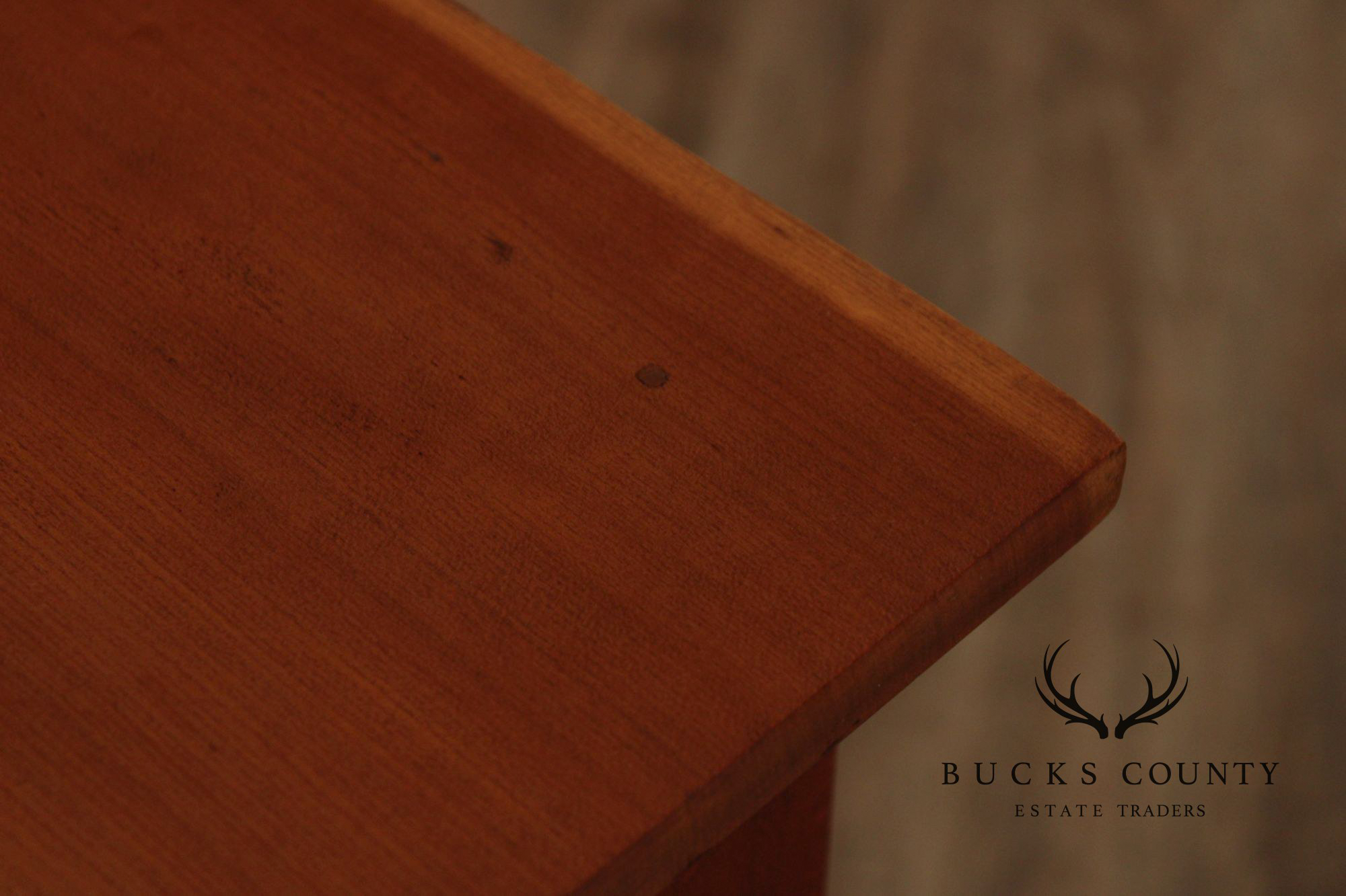 Antique American Poplar Empire One Drawer Work Table