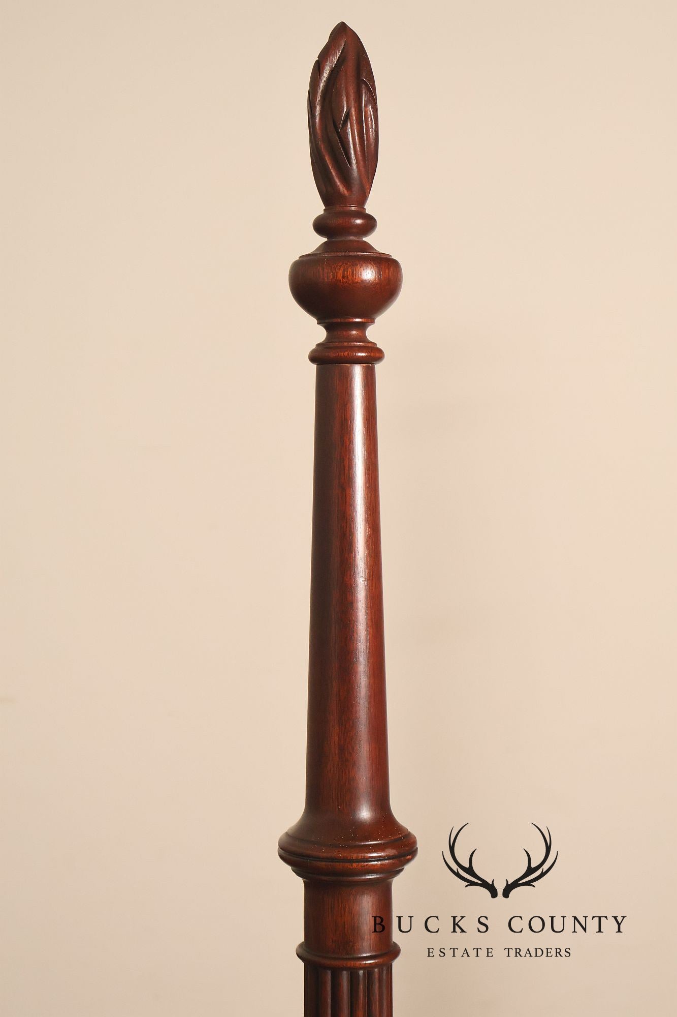 Henkel Harris Carved Mahogany Queen Poster Bed