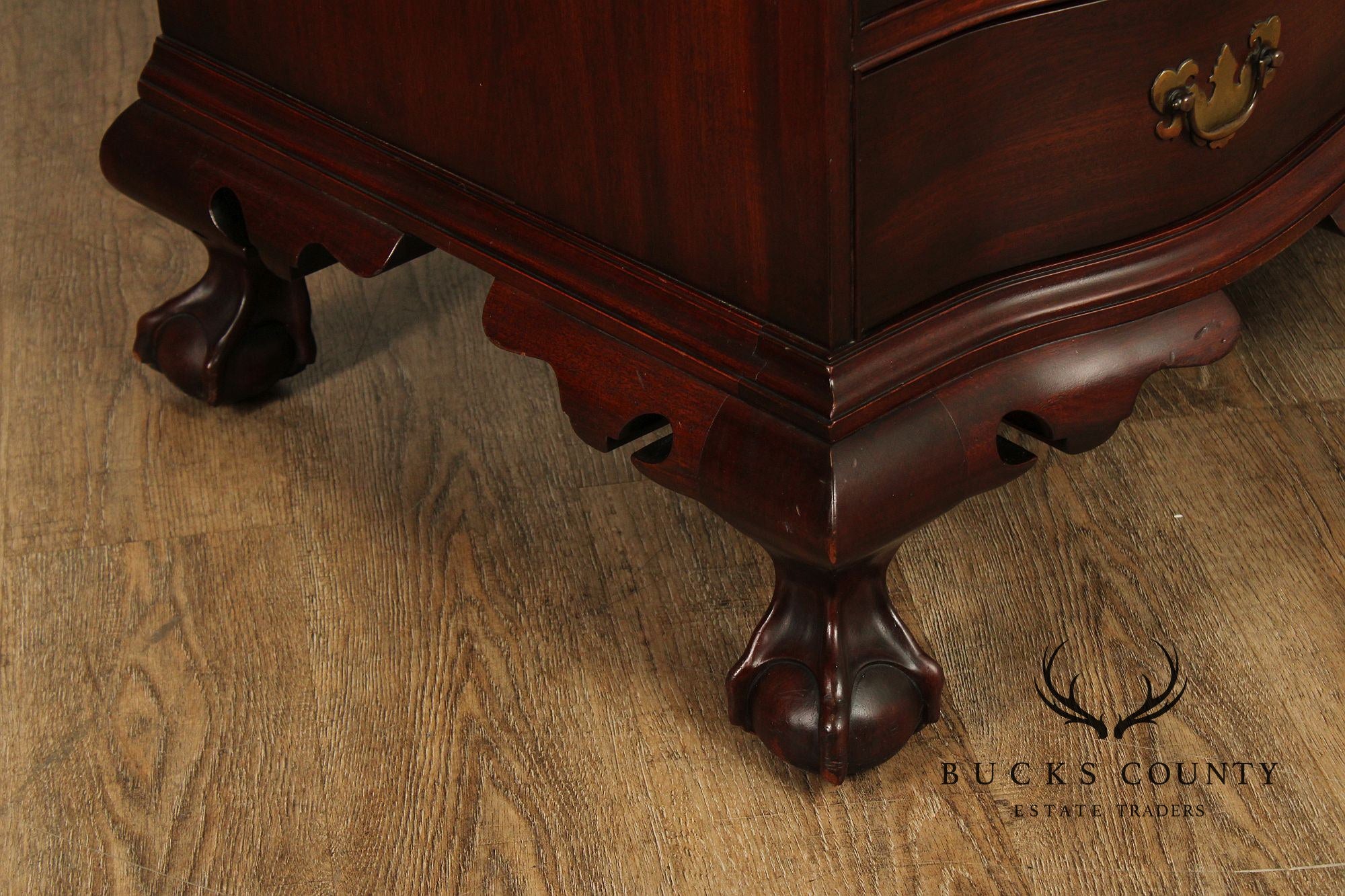 1940's Georgian Style Mahogany Secretary Bookcase
