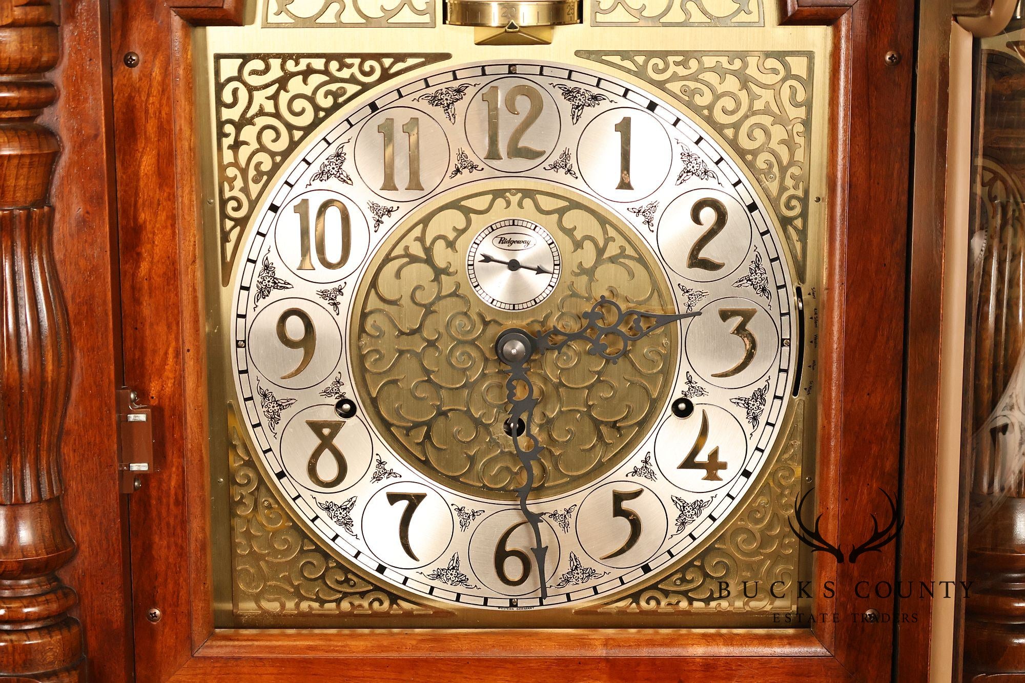 Ridgeway Traditional Cherry Grandfather Clock