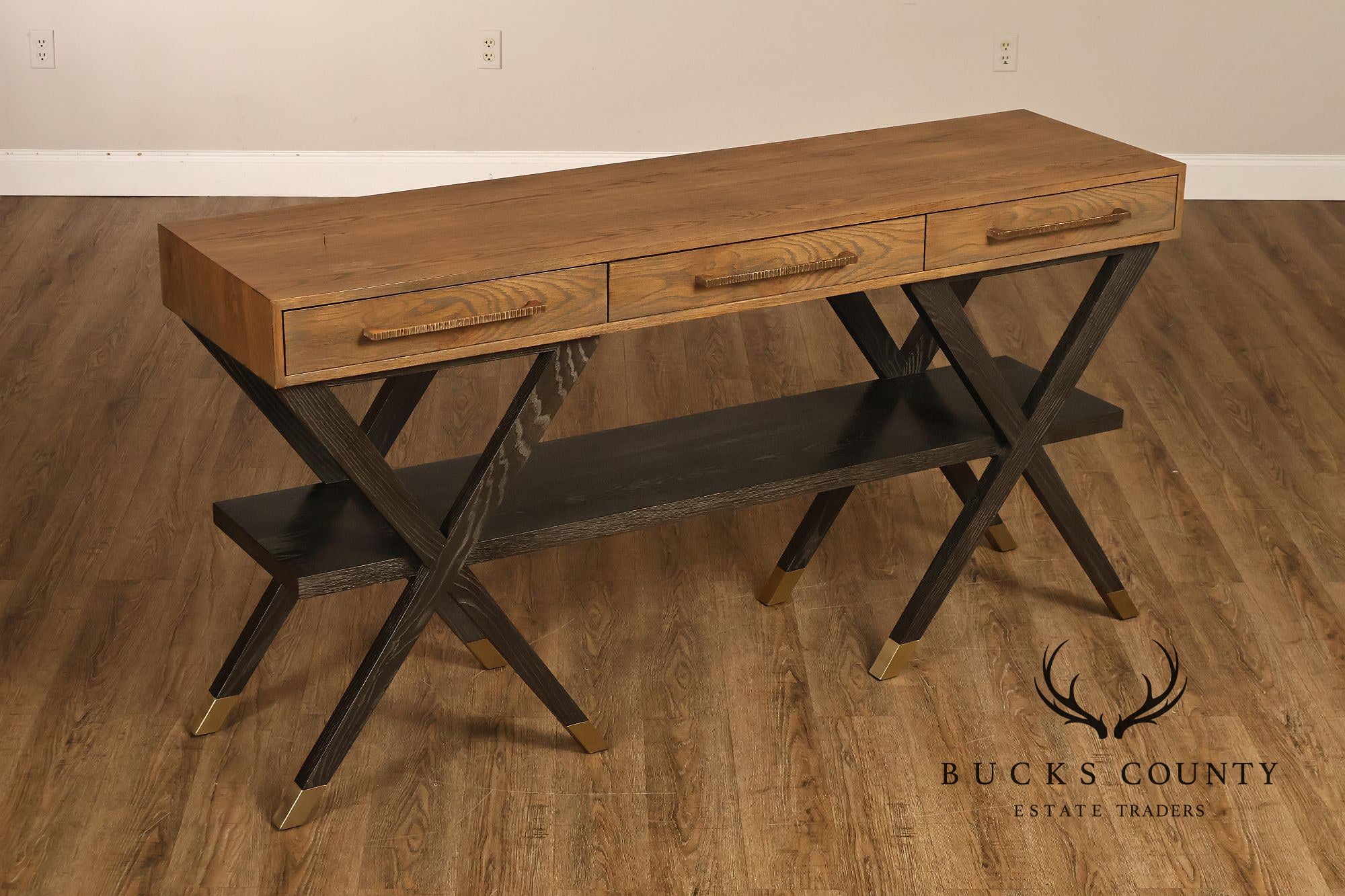 Hickory White Modern Console Table