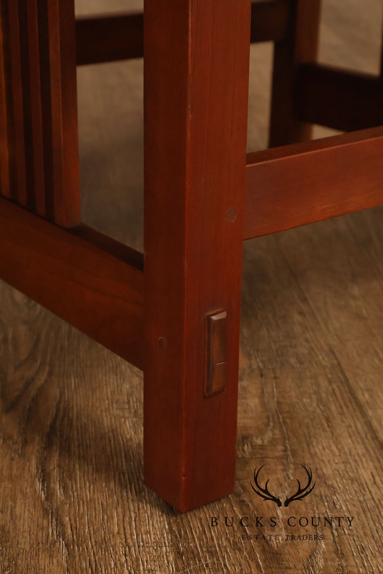 Stickley Mission Collection Cherry Spindle Armchair