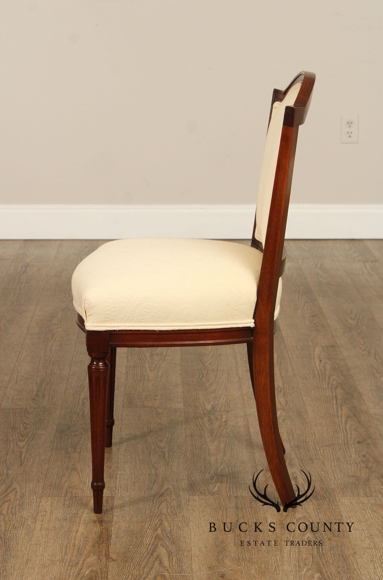 1930's French Louis XVI Style Mahogany Side Chair