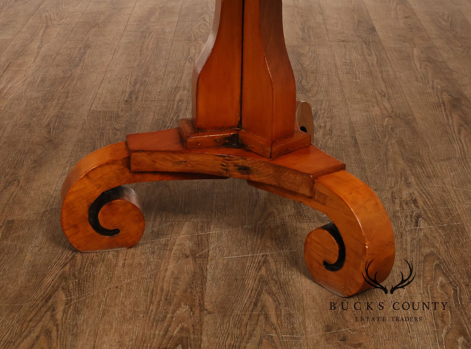 Antique Continental Pine Octagonal Rent Table