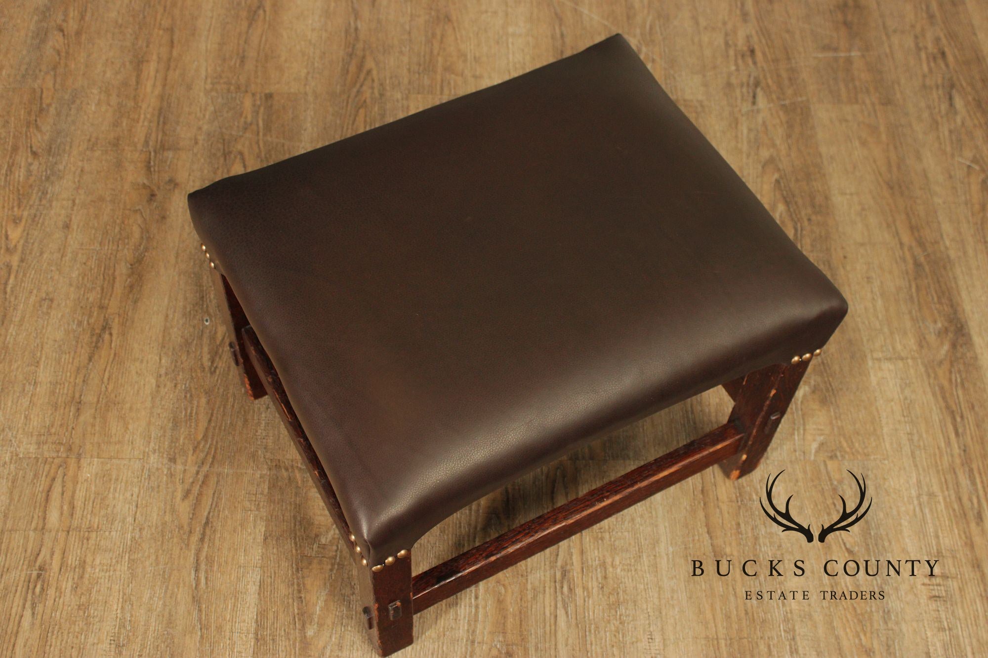 Antique Mission Oak Footstool