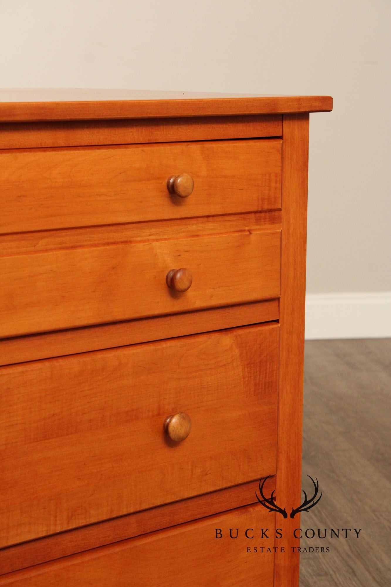 Shaker Style Solid Maple Single Dresser Chest of Drawers