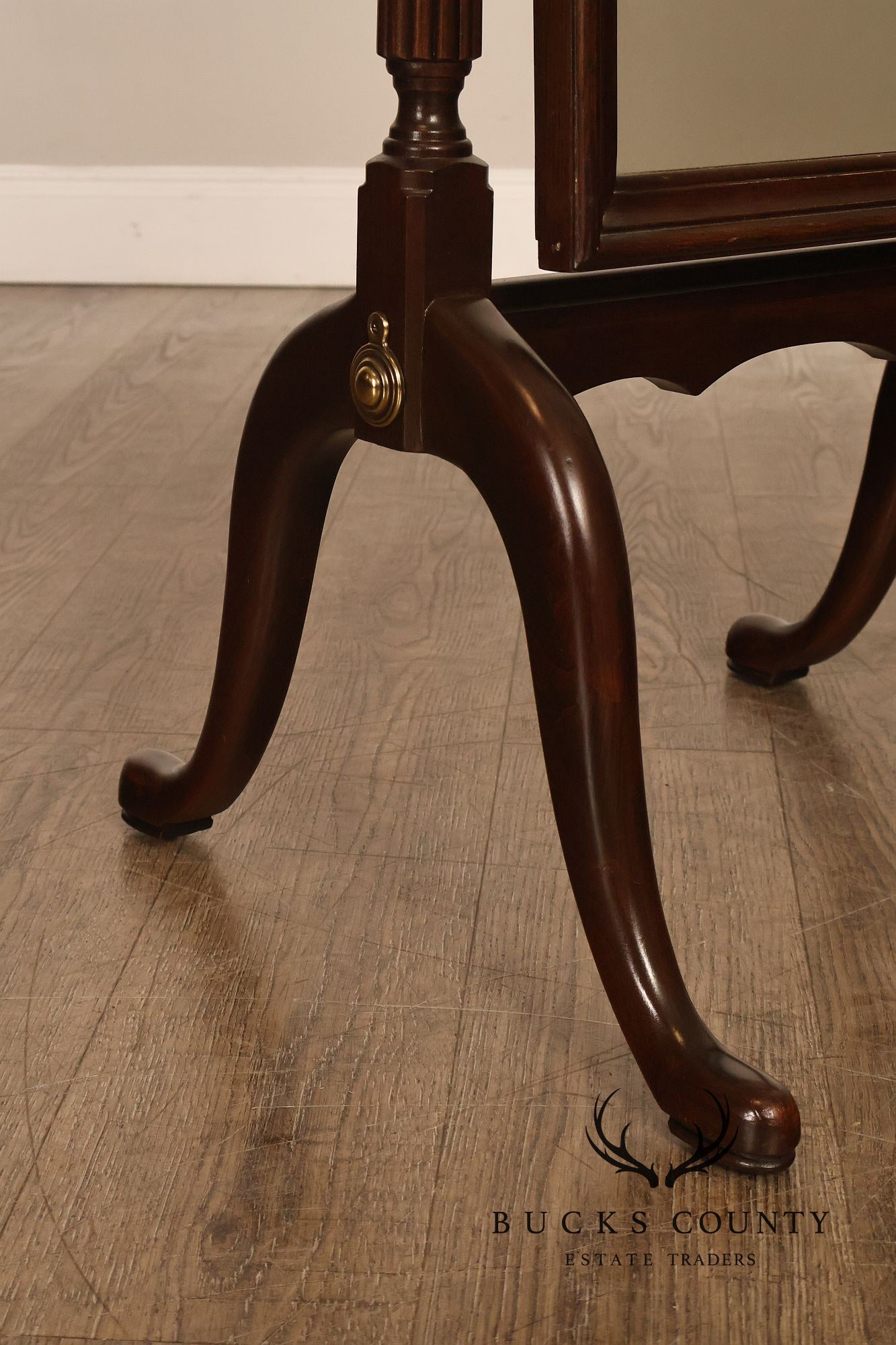 Ethan Allen Georgian Court Cherry Cheval Floor Mirror
