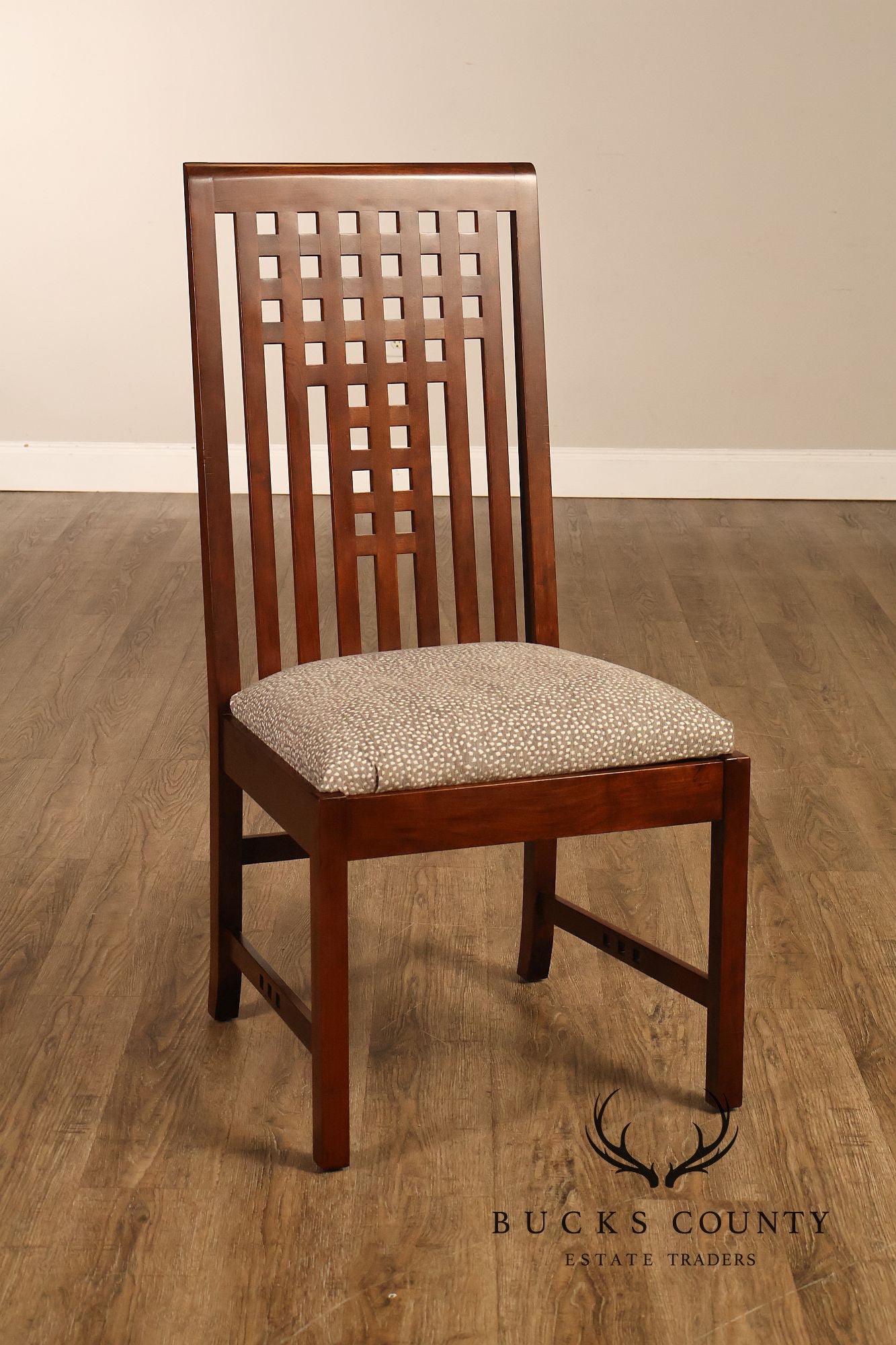 Stickley 21st Century Collection Set Of Six Lattice Back Dining Chairs