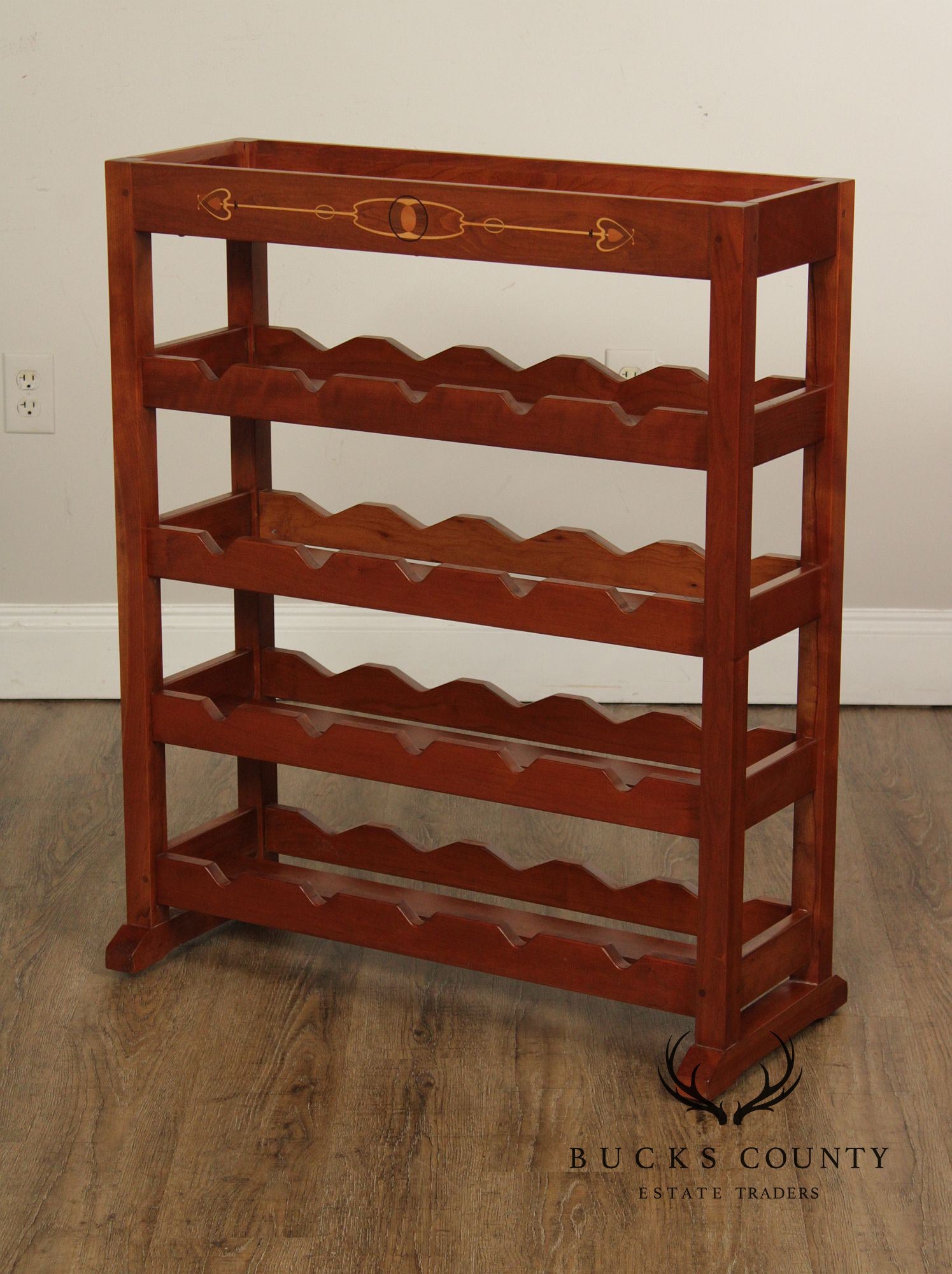 Stickley Mission Collection Cherry Wine Rack With Removable Serving Tray