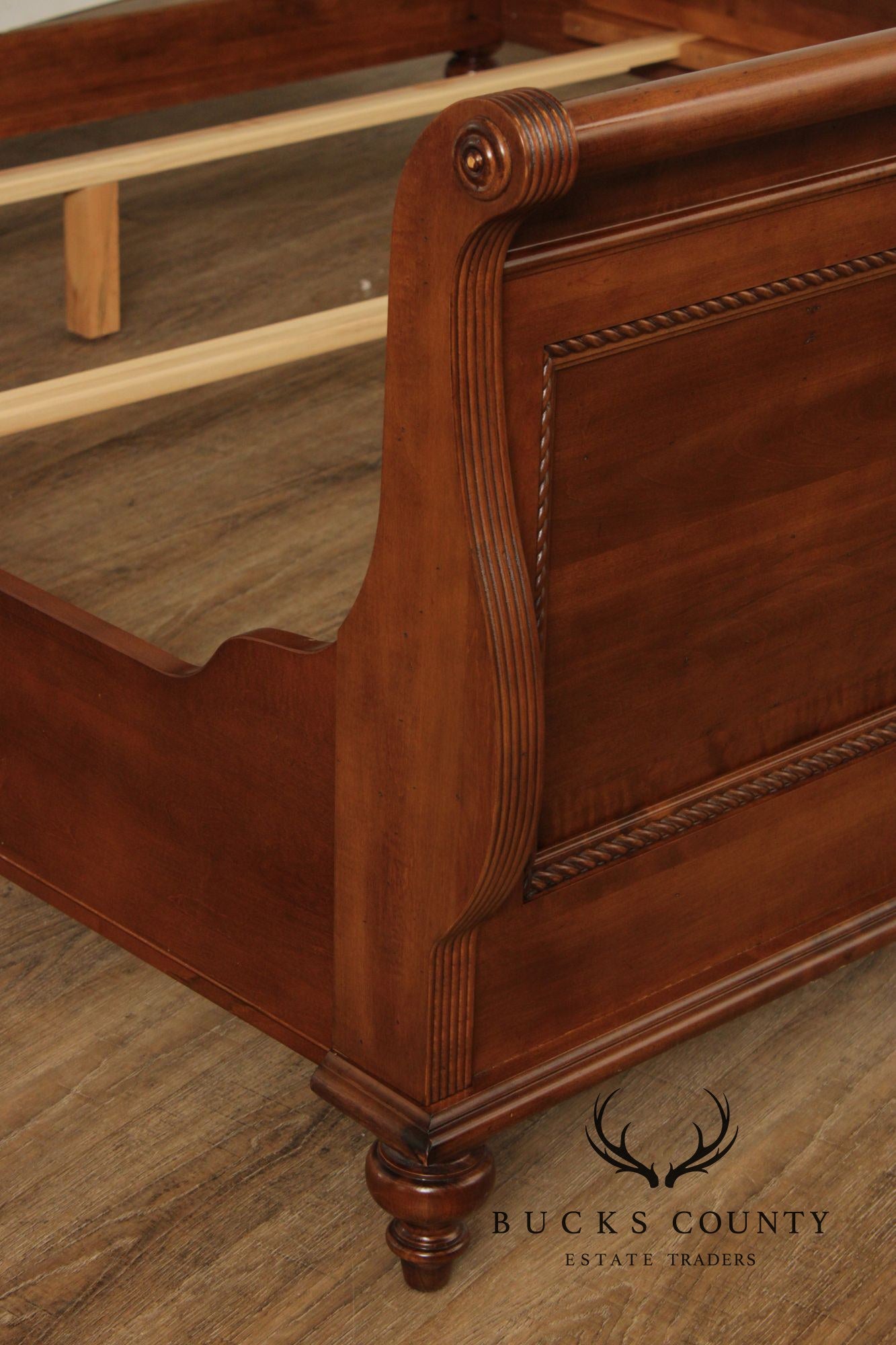 Durham Furniture 'Savile Row' Solid Maple King Sleigh Bed