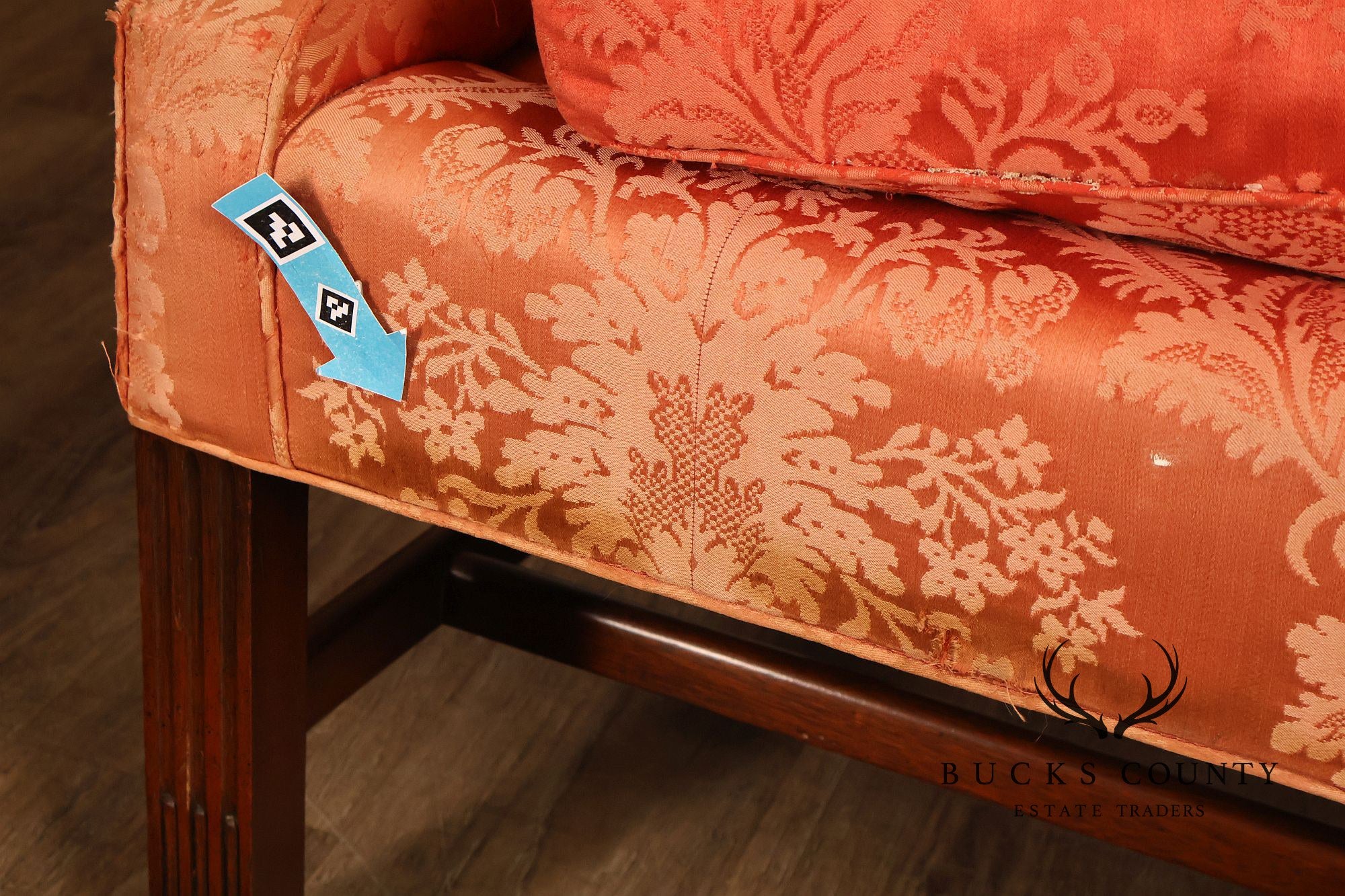 Southwood Chippendale Style Mahogany Camelback Sofa